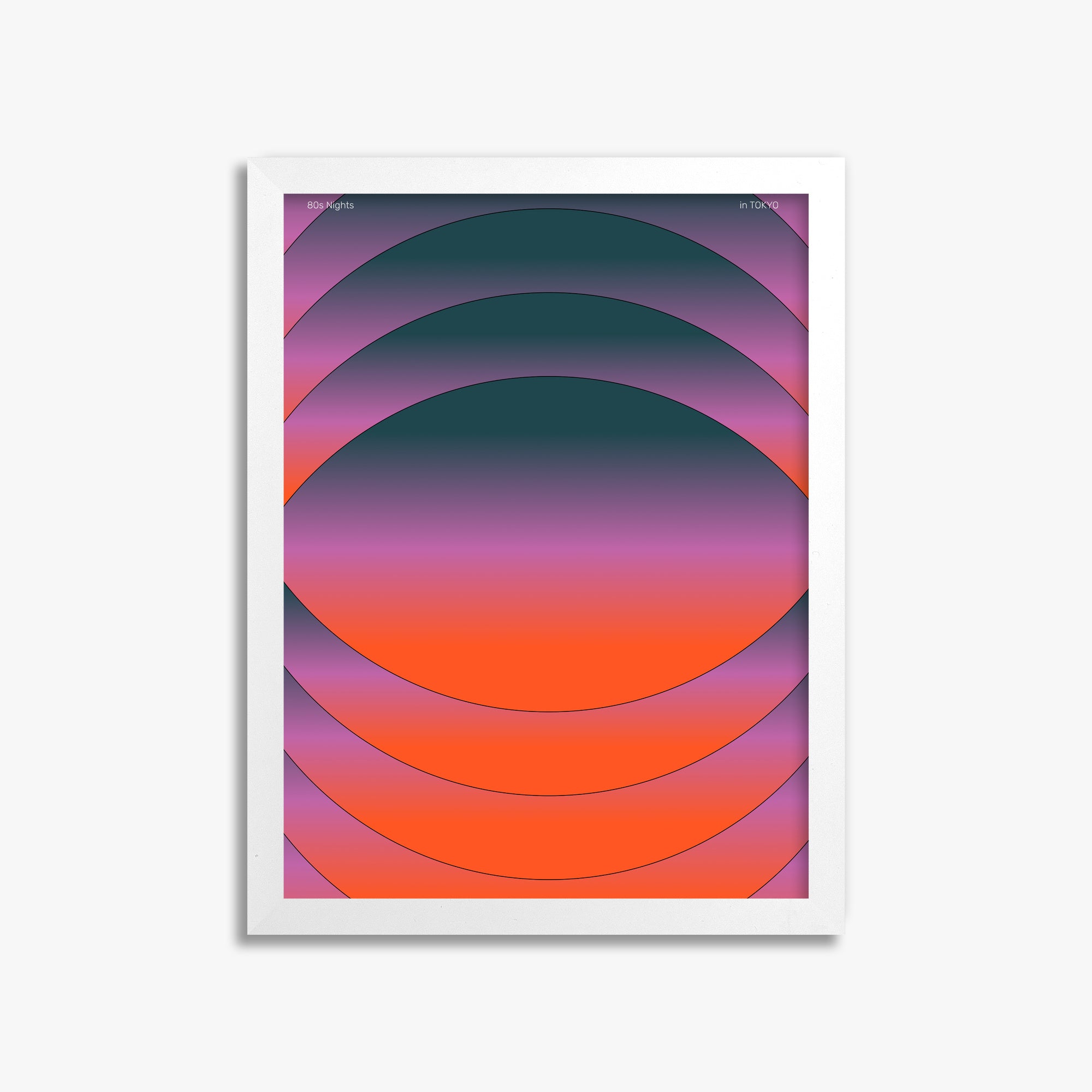 Mesmerized, 30x40cm Framed Poster With White Frame