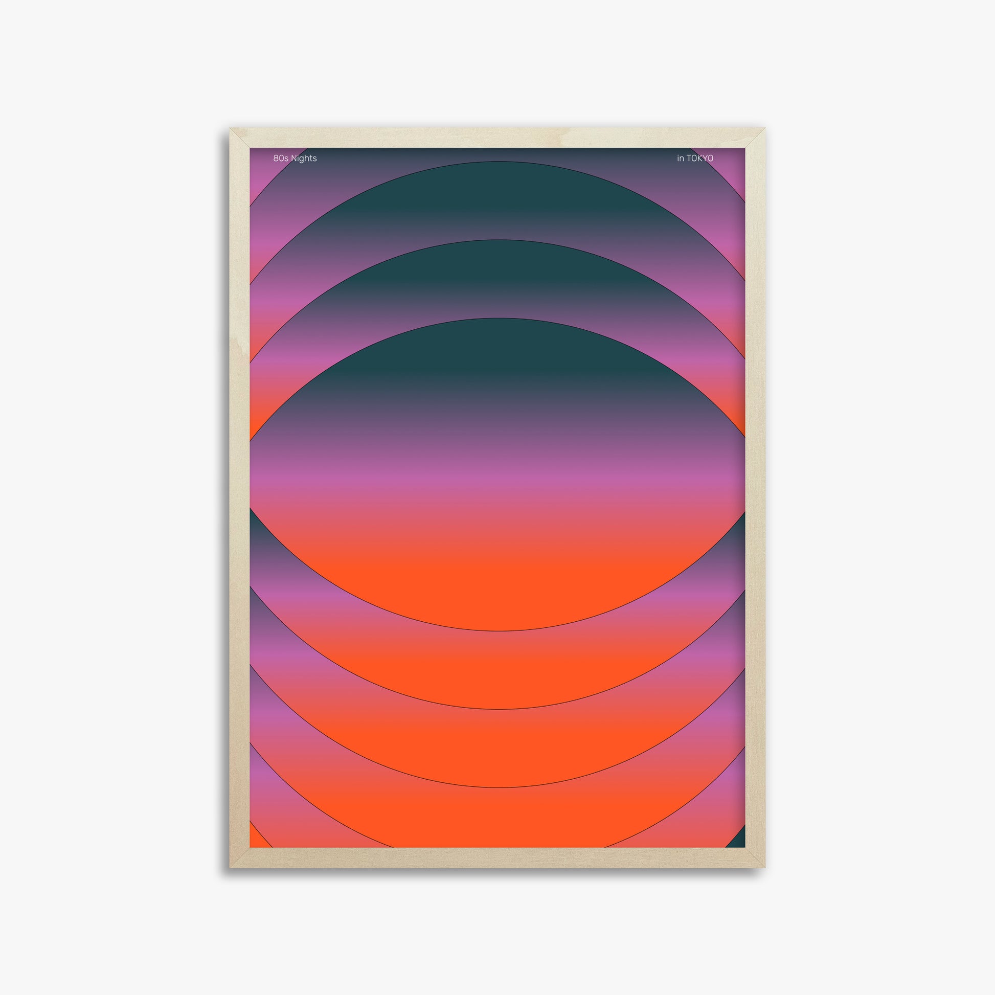 Mesmerized, 50x70cm Framed Poster With Lime Wood Frame