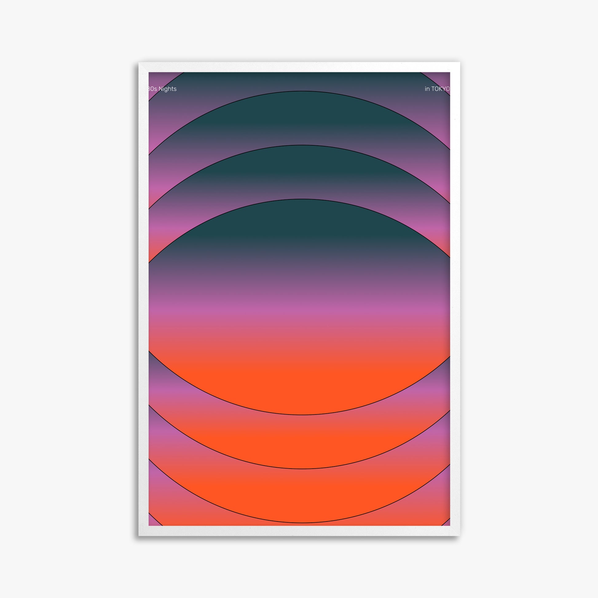 Mesmerized, 61x91cm Framed Poster With White Frame