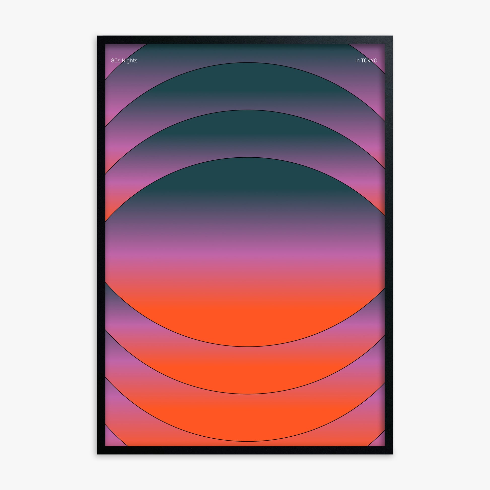 Mesmerized, Black Framed Poster With Black Frame