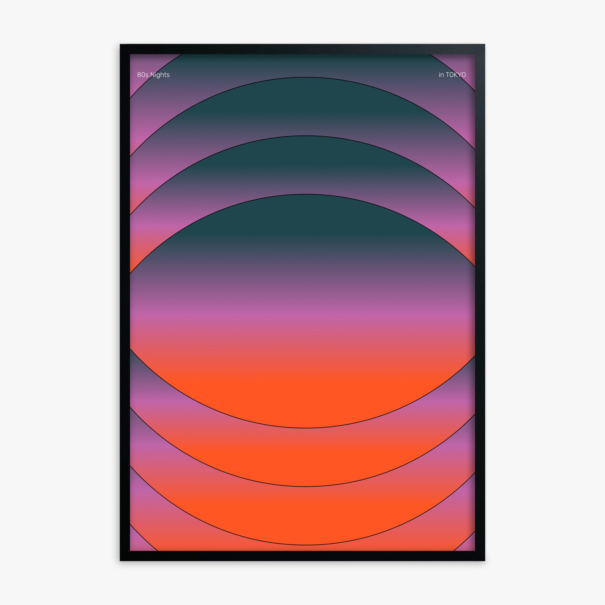 Mesmerized, Black Framed Poster With Black Frame