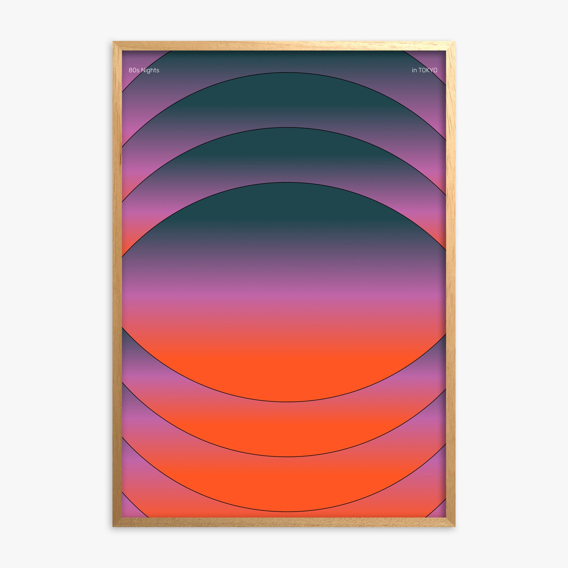 Mesmerized, Oak Framed Poster With Oak Frame