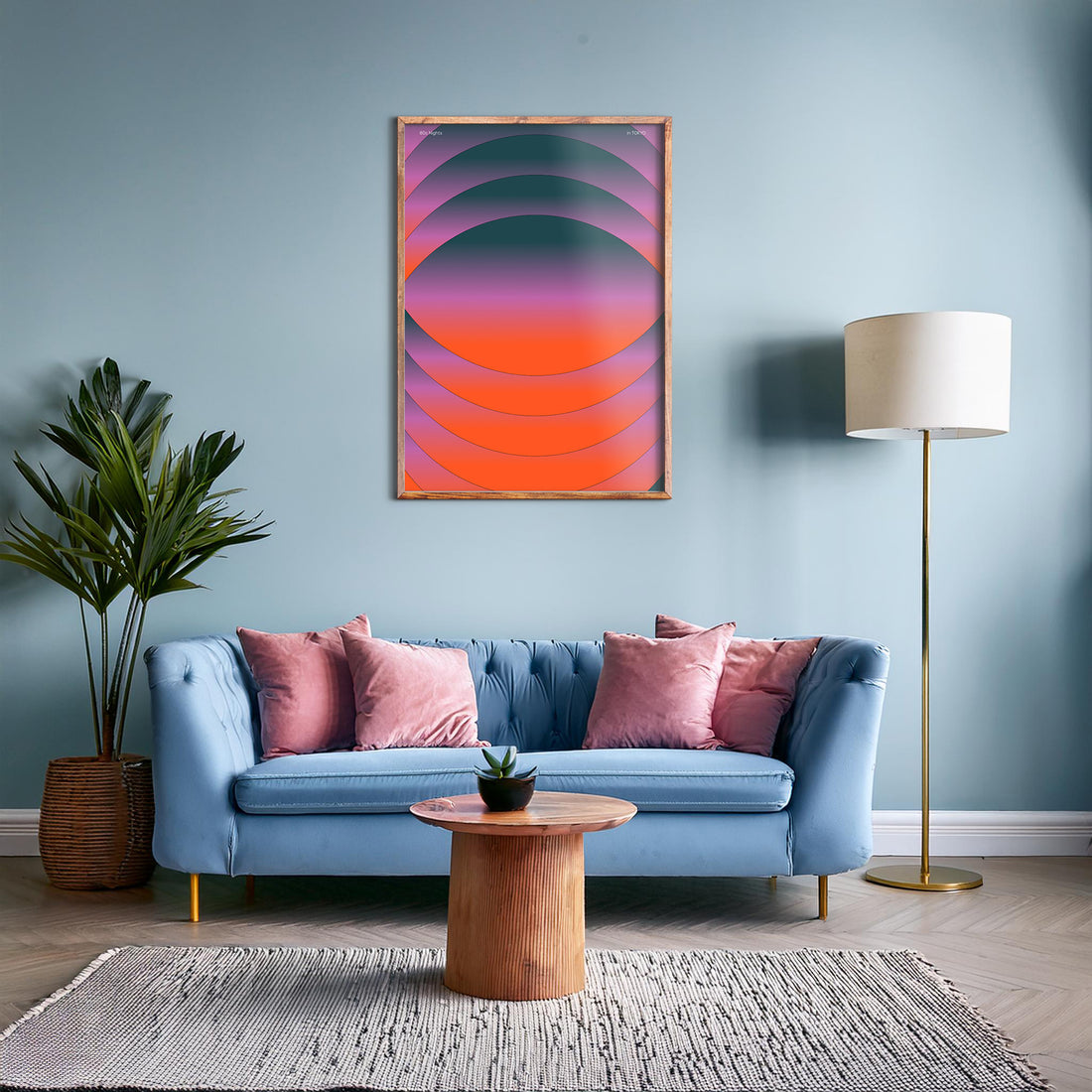 Mesmerized, 50x70cm Framed Poster With Black Frame