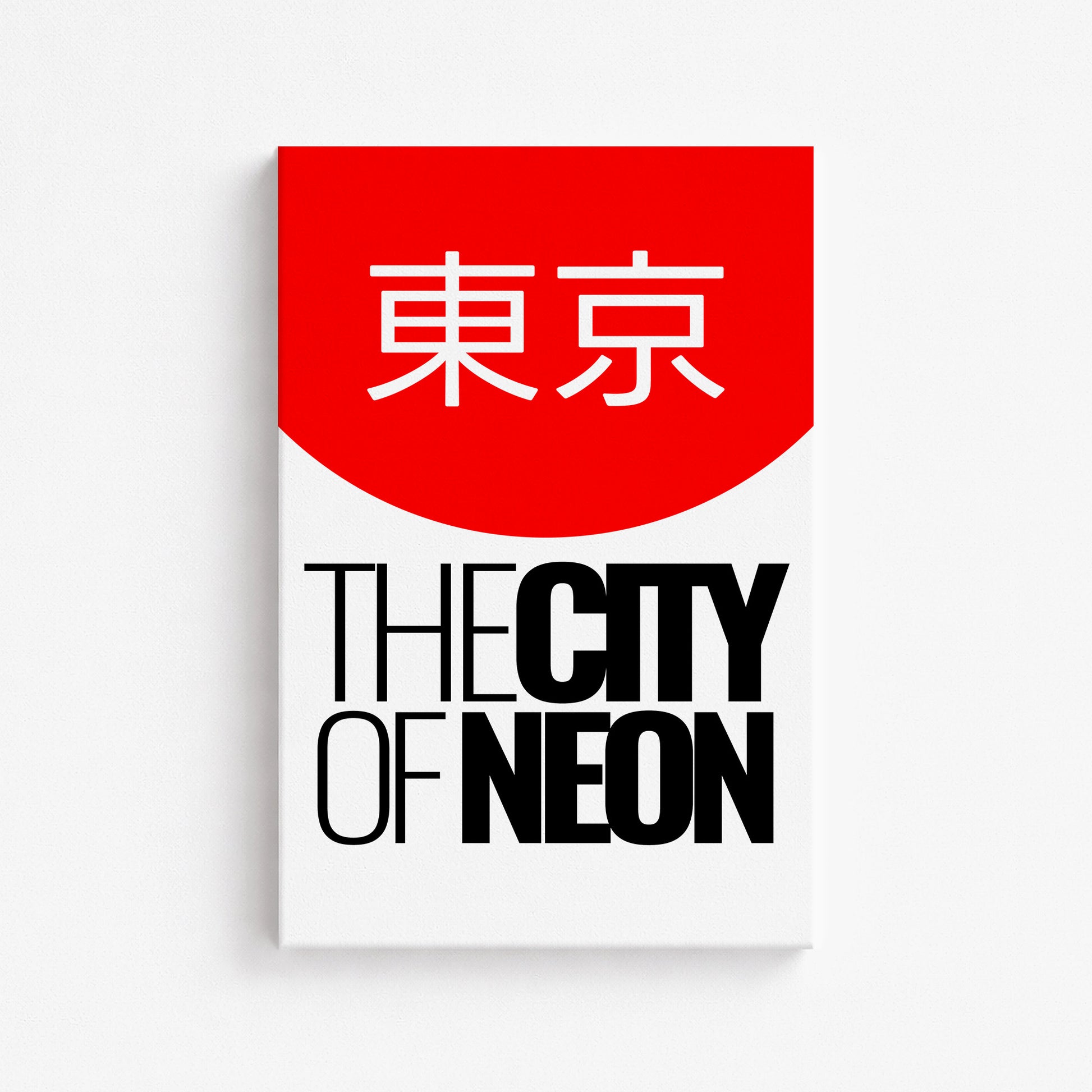 The City of Neon, 61x91cm Satin Canvas Poster