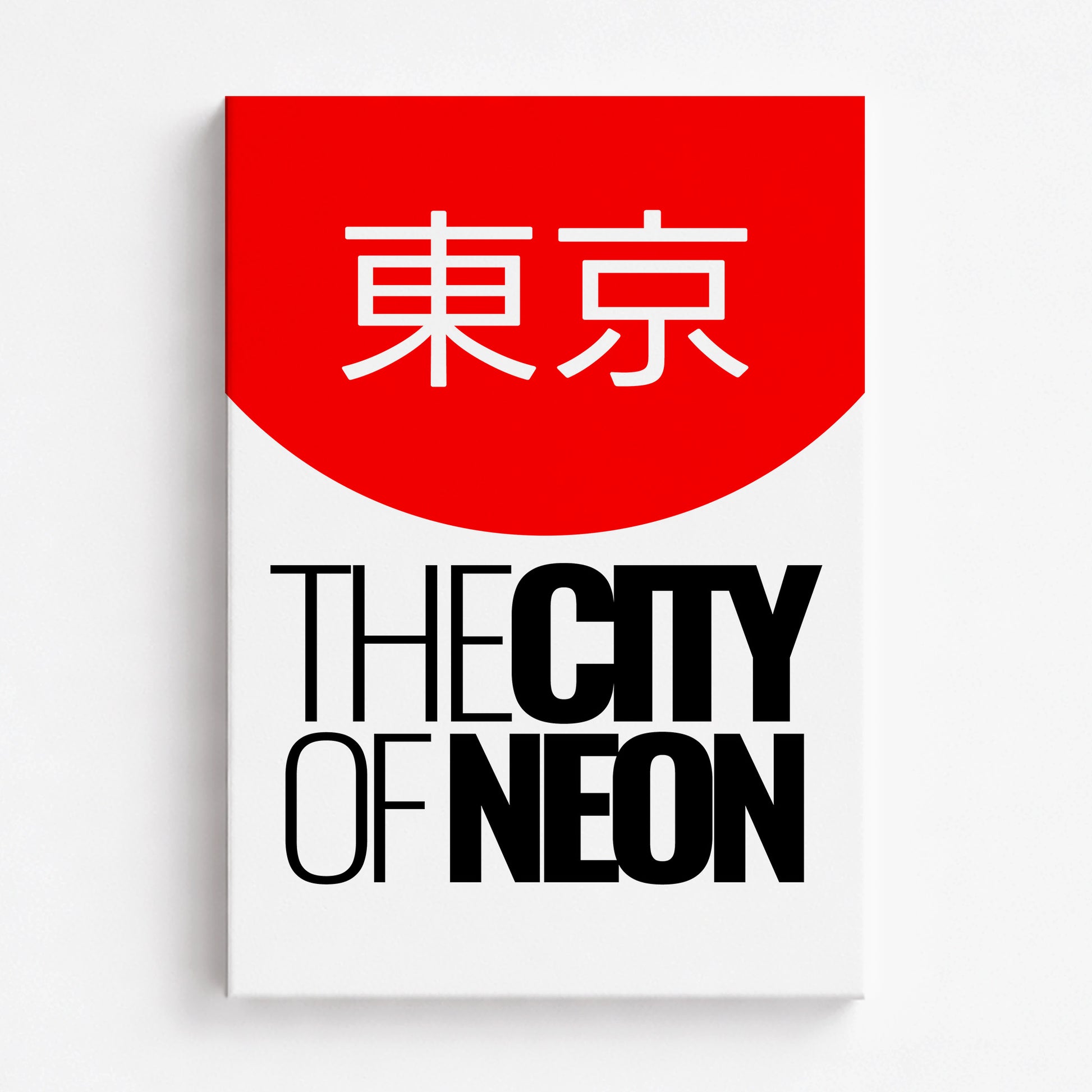 The City of Neon, 70x100cm Satin Canvas Poster