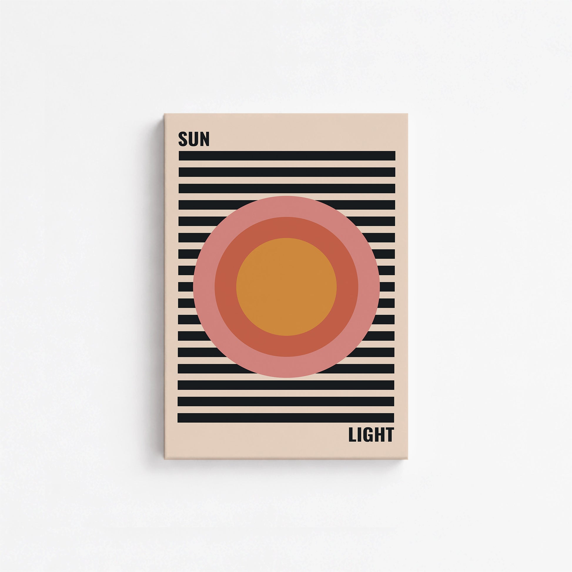 Pastel Sun, 21x30cm Satin Canvas Poster