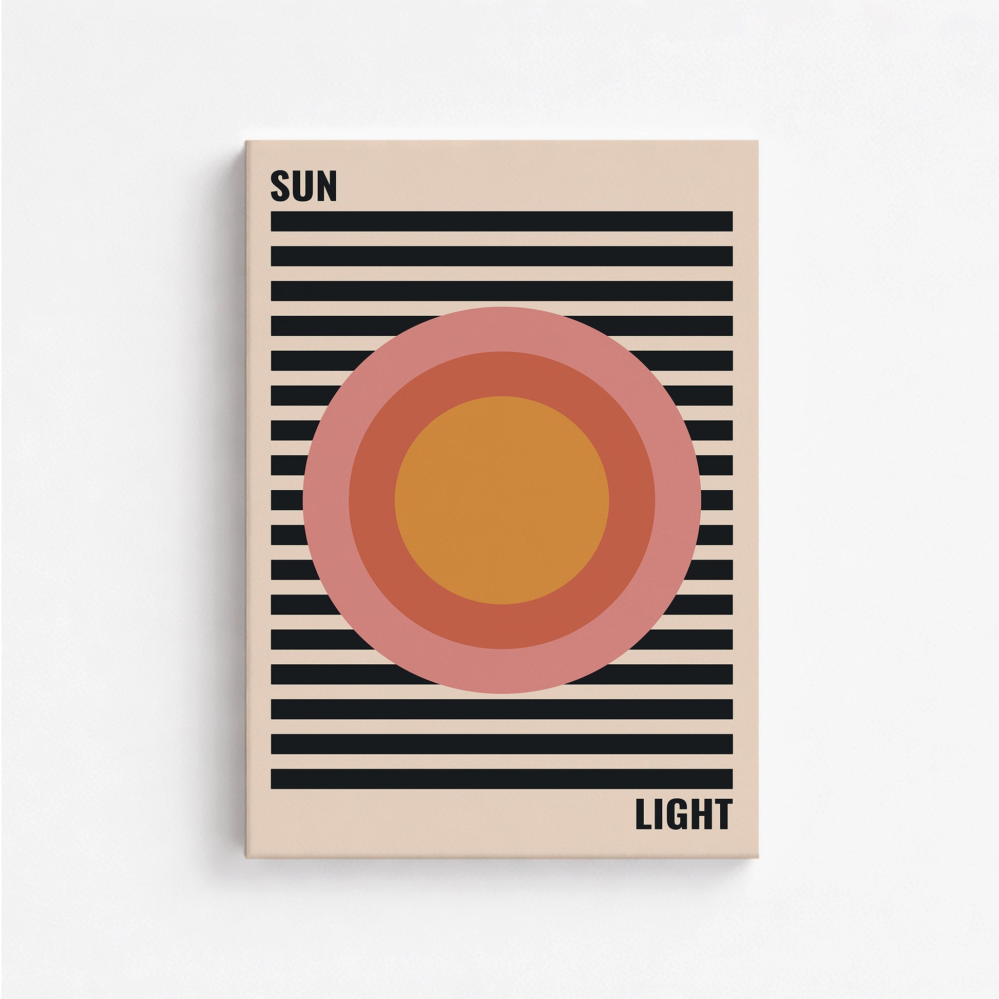 Pastel Sun, 50x70cm Satin Canvas Poster