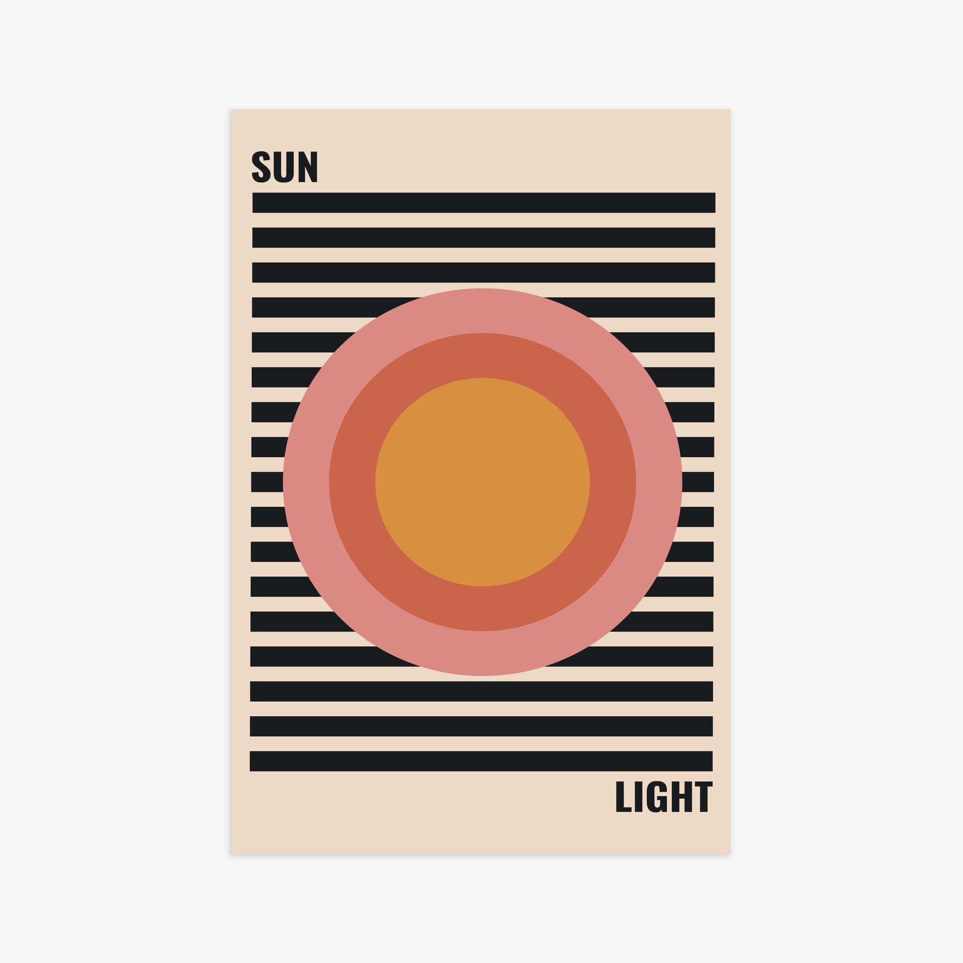 Pastel Sun, 61x91cm Poster Unframed