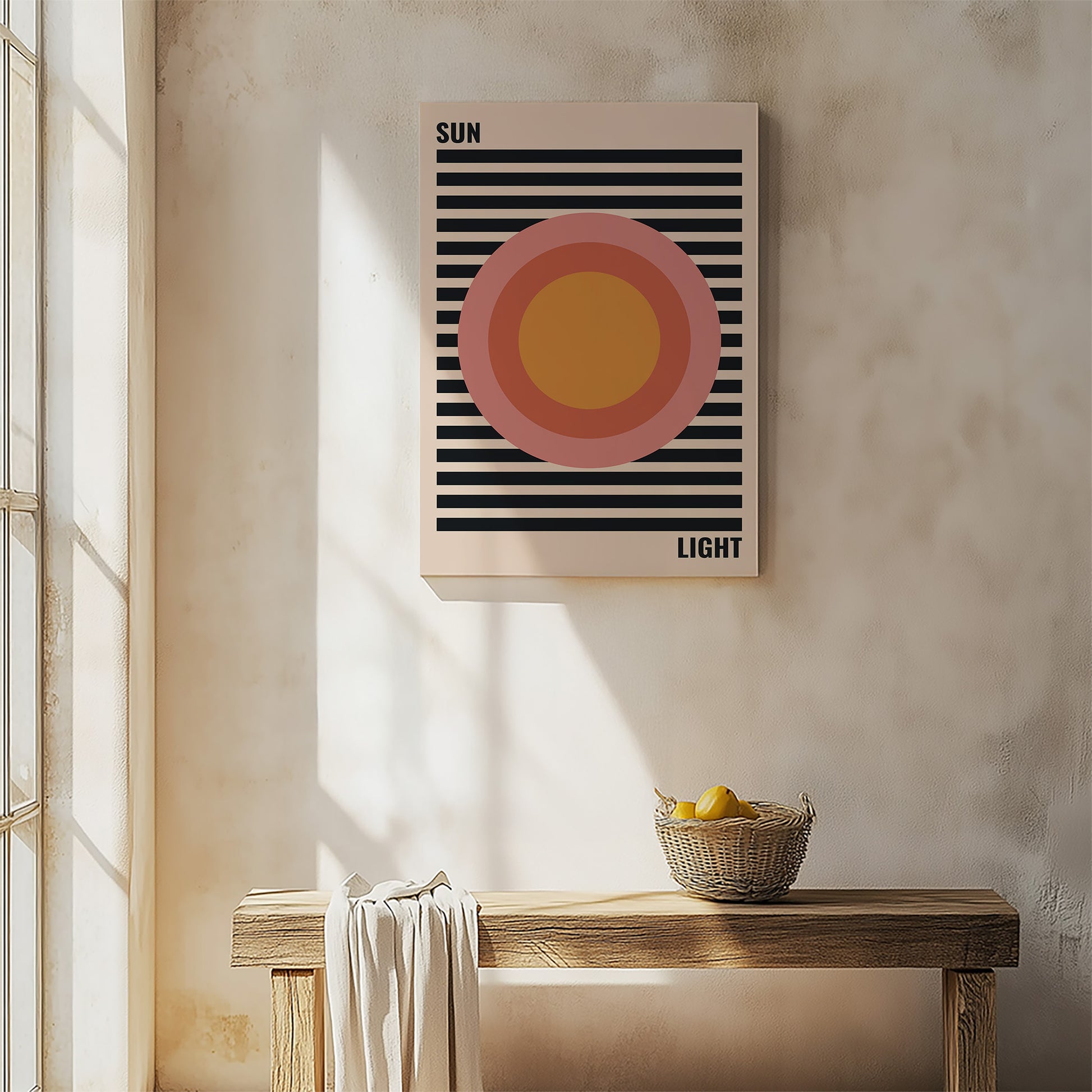Design Concept No. 54 for Pastel Sun Modern Poster Art