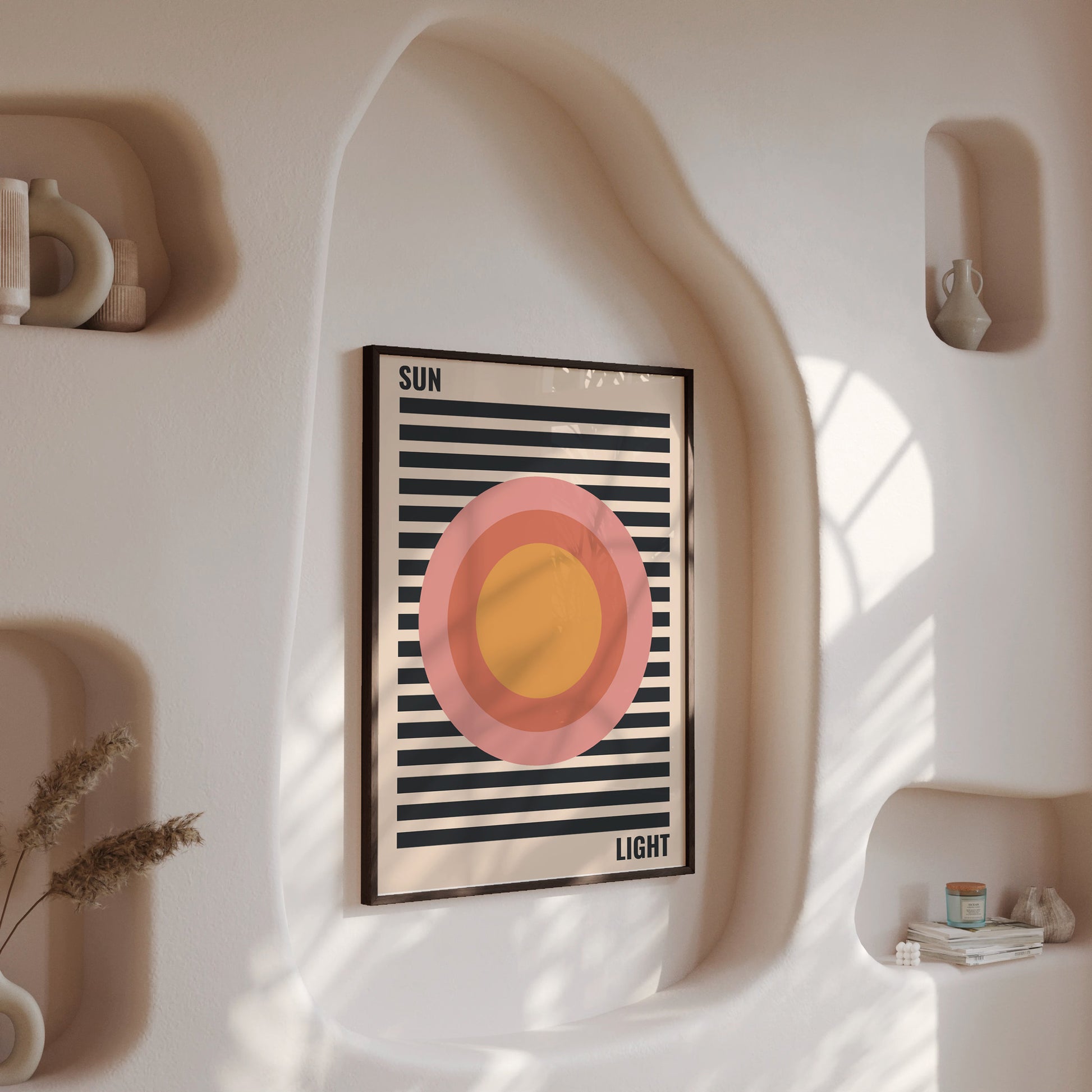 Design Concept No. 13 for Pastel Sun Modern Poster Art