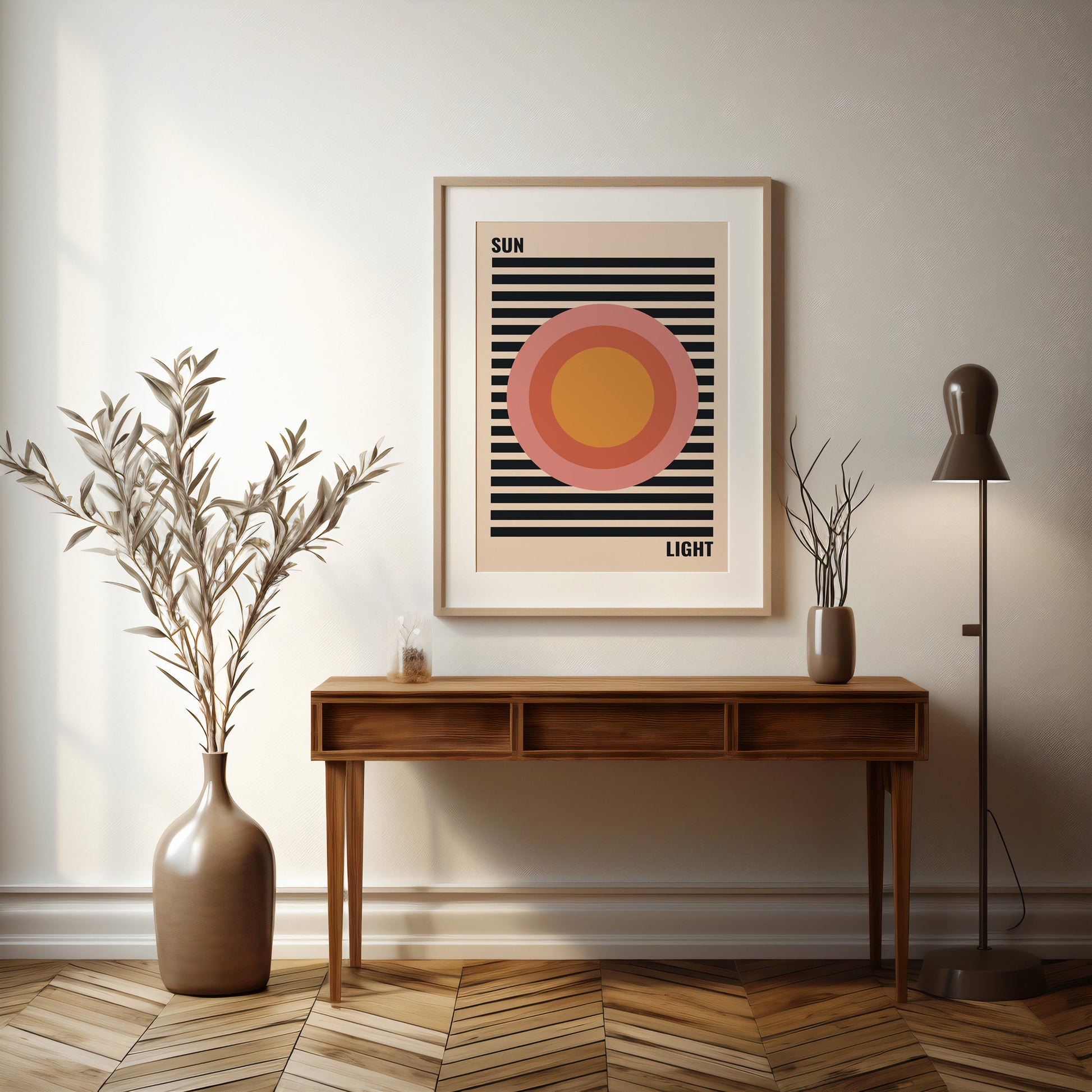 Design Concept No. 37 for Pastel Sun Modern Poster Art