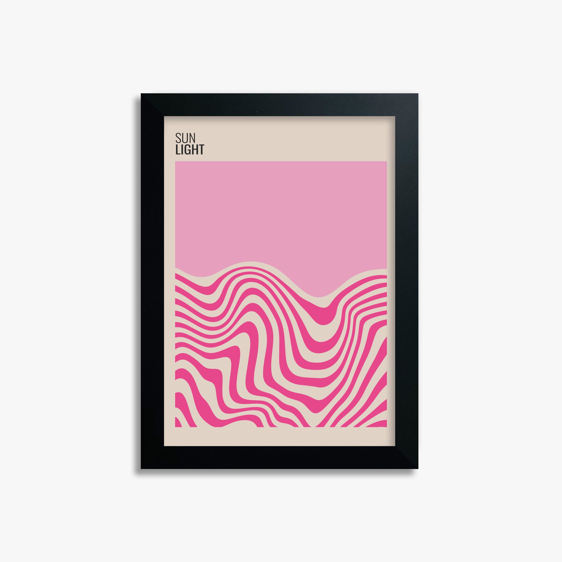 Soft Light, 21x30cm Framed Poster With Black Frame