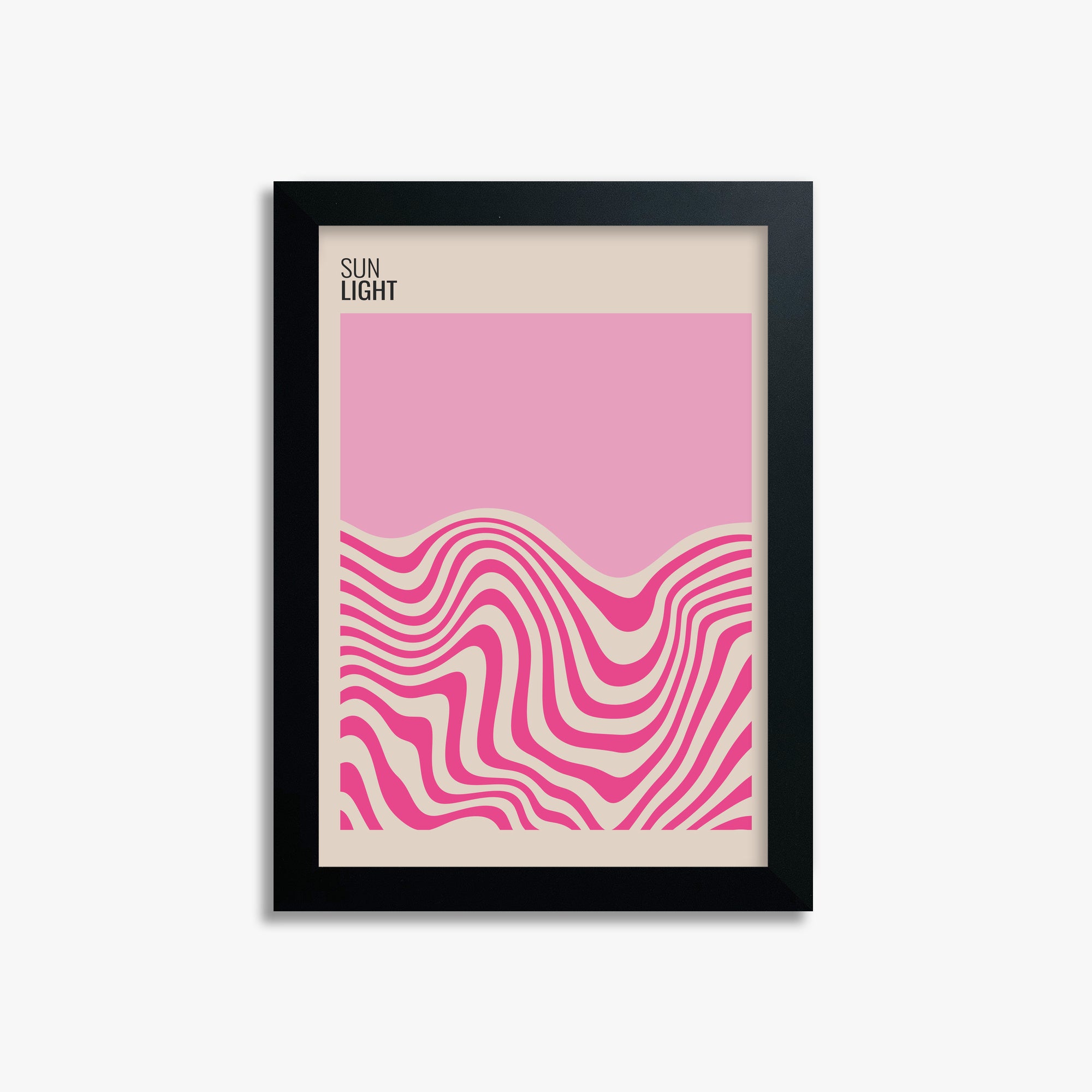 Soft Light, 21x30cm Framed Poster With Black Frame