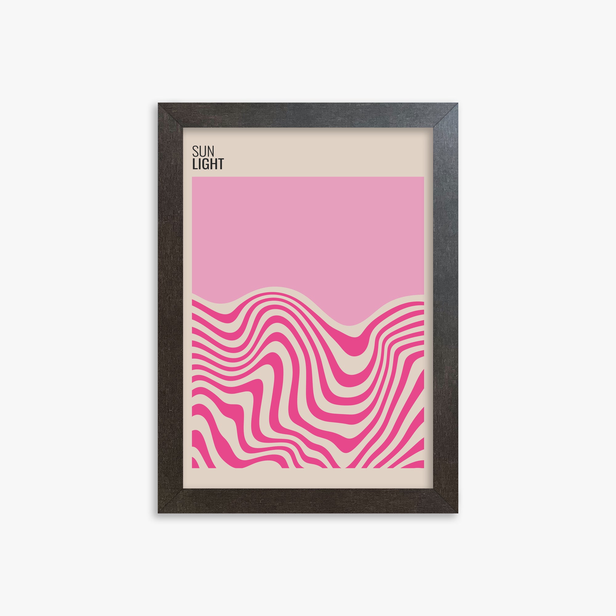 Soft Light, 21x30cm Framed Poster With Espresso Frame