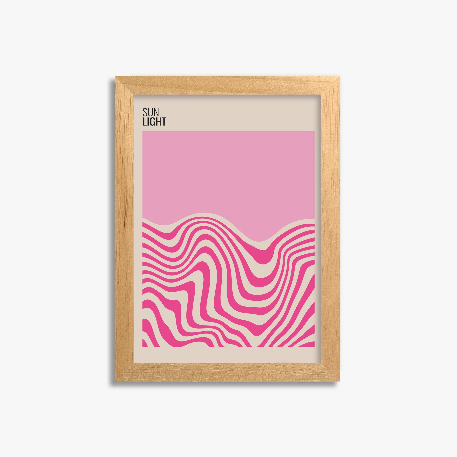 Soft Light, 21x30cm Framed Poster With Oak Frame