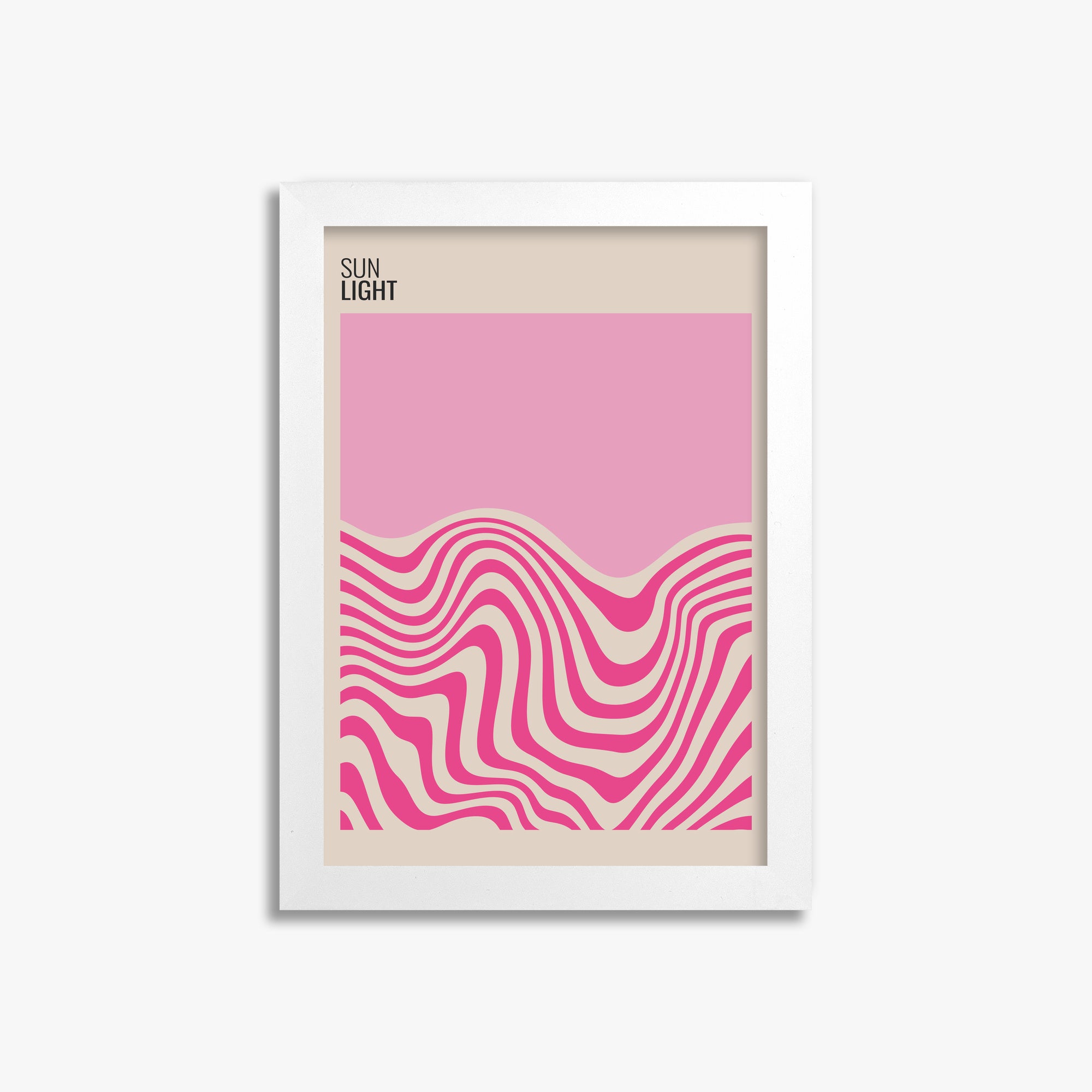 Soft Light, 21x30cm Framed Poster With White Frame