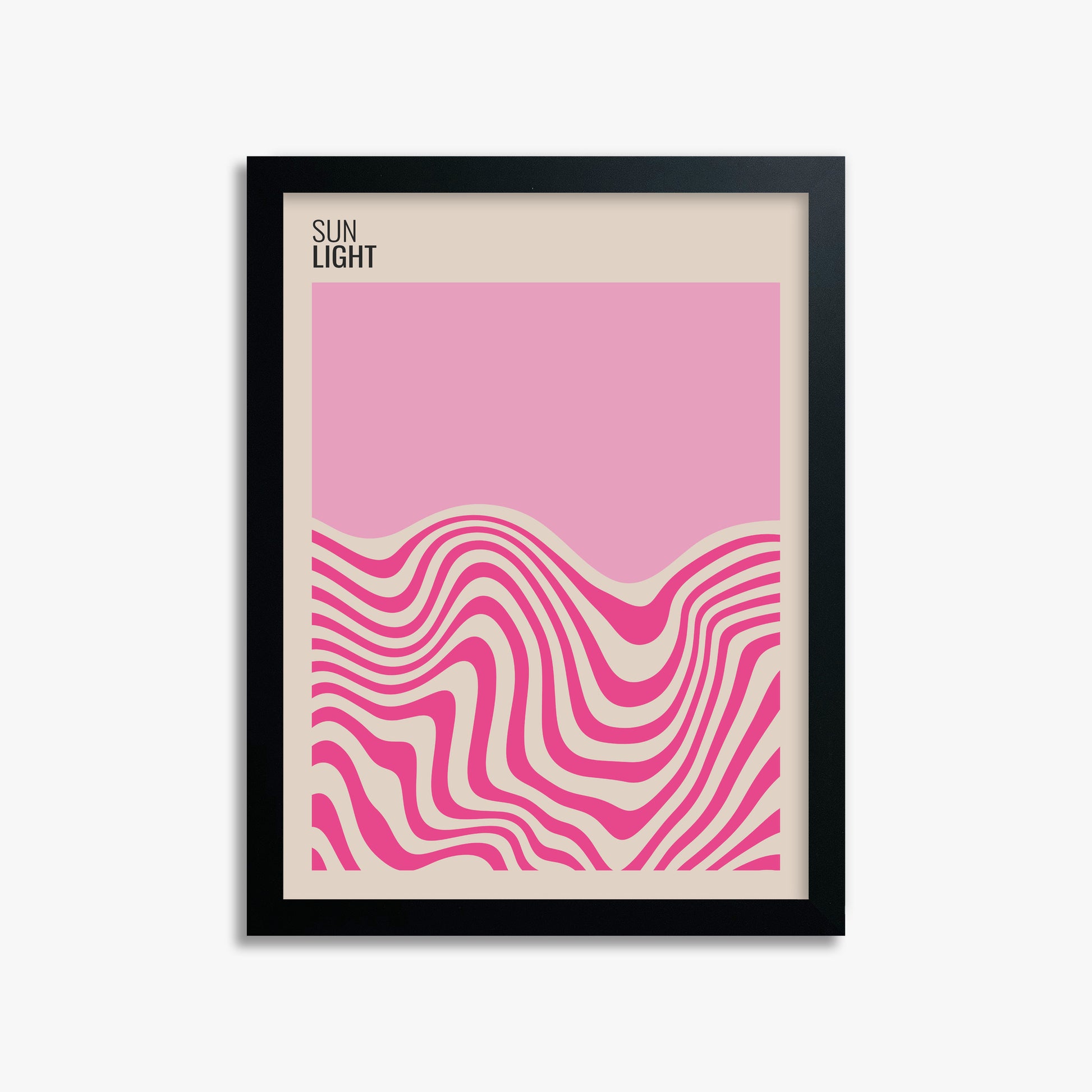 Soft Light, 30x40cm Framed Poster With Black Frame