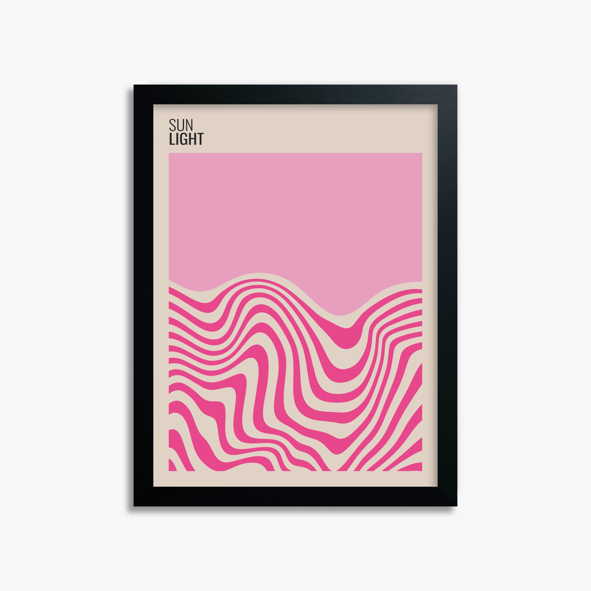 Soft Light, 30x40cm Framed Poster With Black Frame