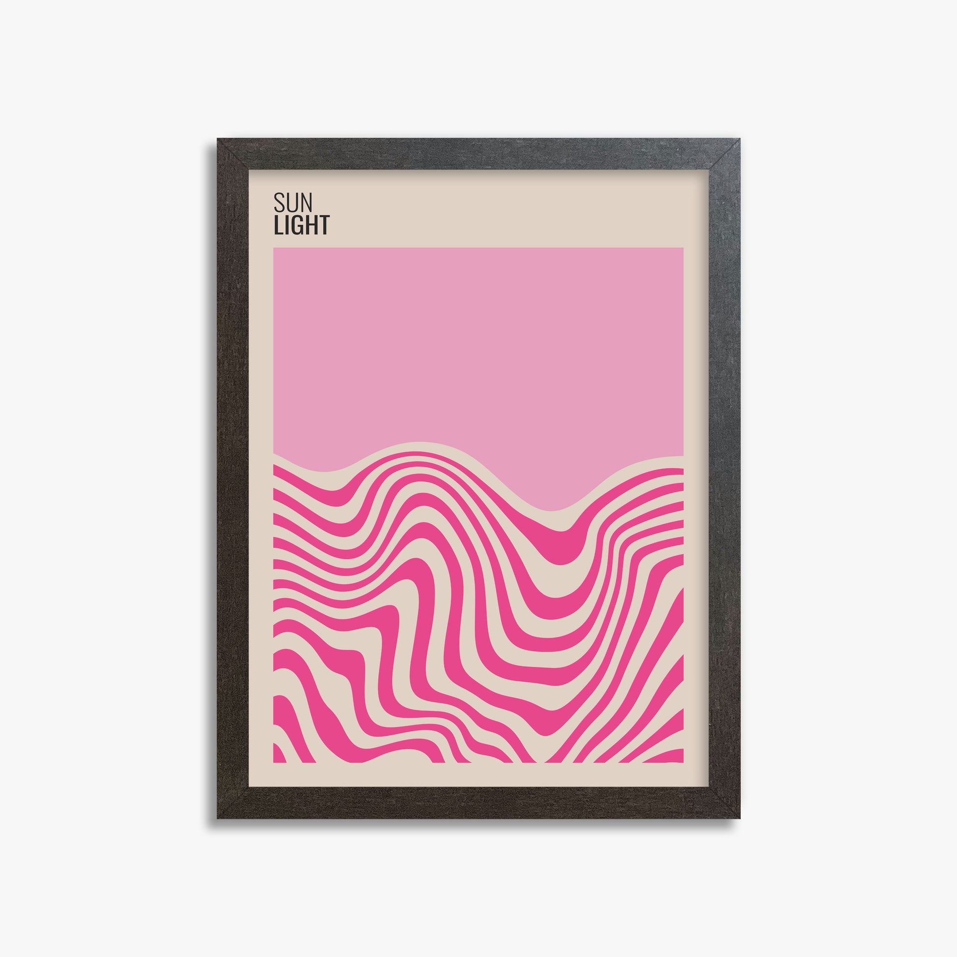 Soft Light, 30x40cm Framed Poster With Espresso Frame