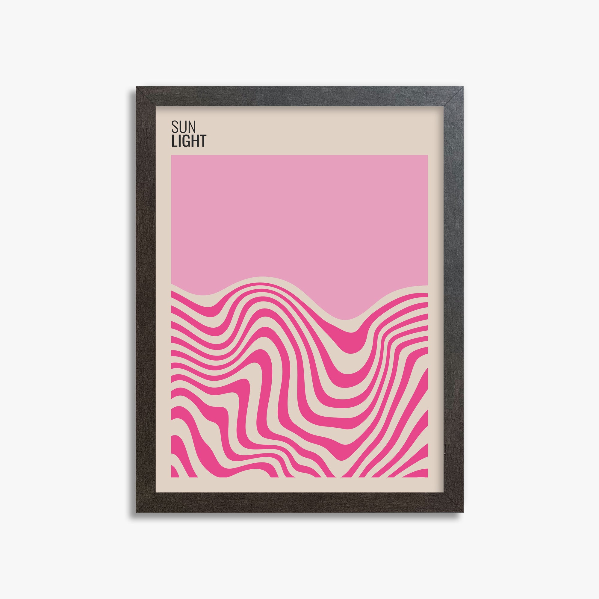 Soft Light, 30x40cm Framed Poster With Espresso Frame