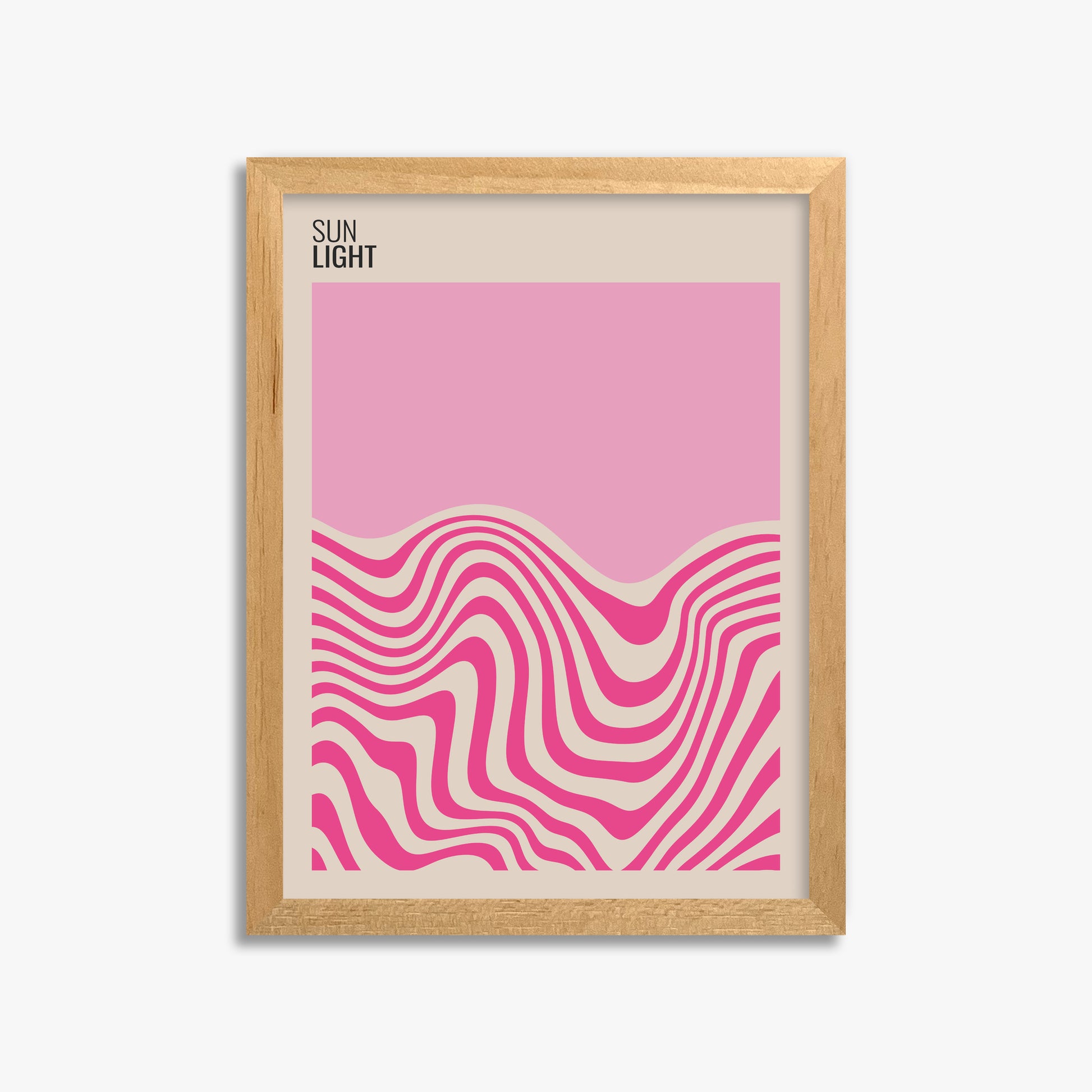 Soft Light, 30x40cm Framed Poster With Oak Frame