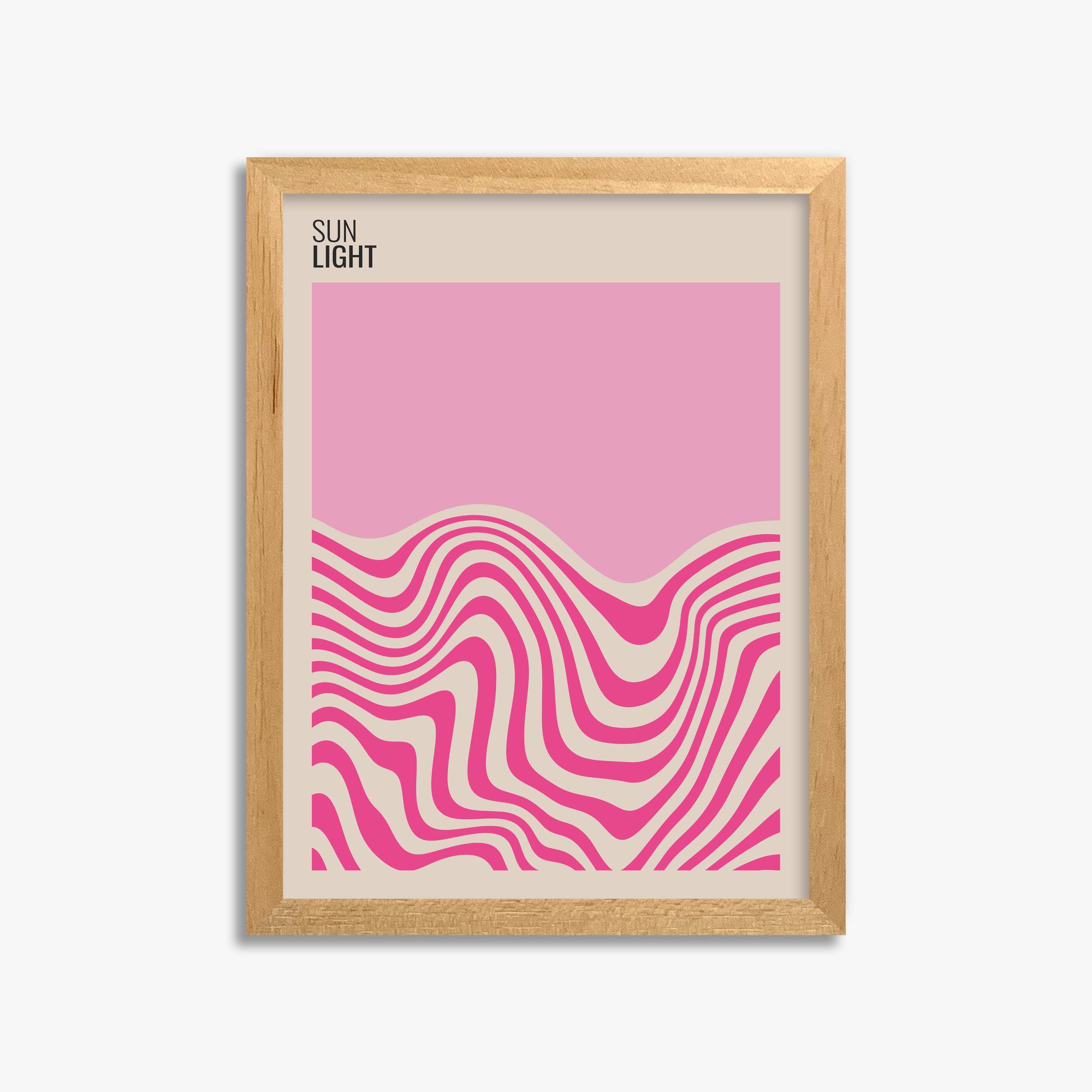 Soft Light, 30x40cm Framed Poster With Oak Frame