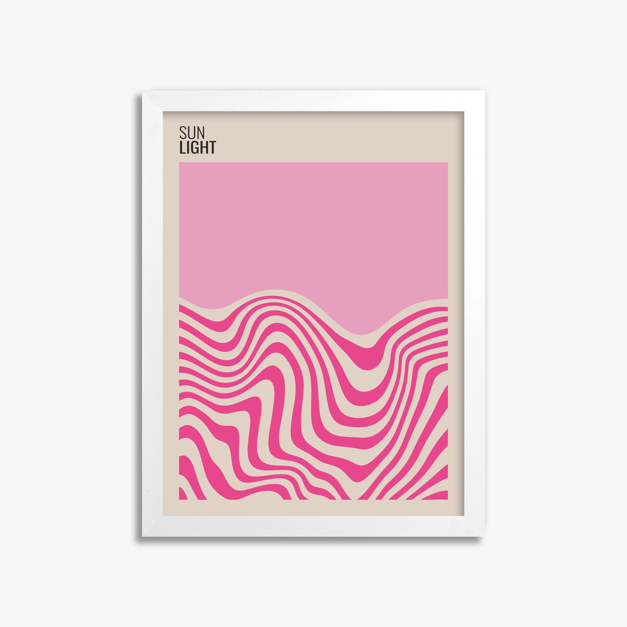 Soft Light, 30x40cm Framed Poster With White Frame