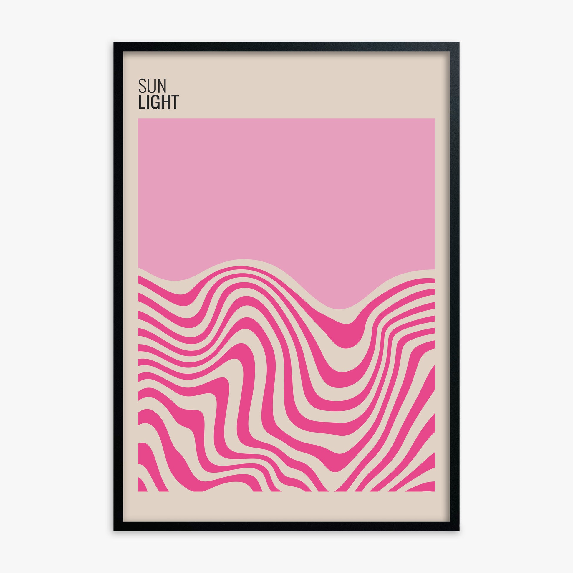 Soft Light, Black Framed Poster With Black Frame