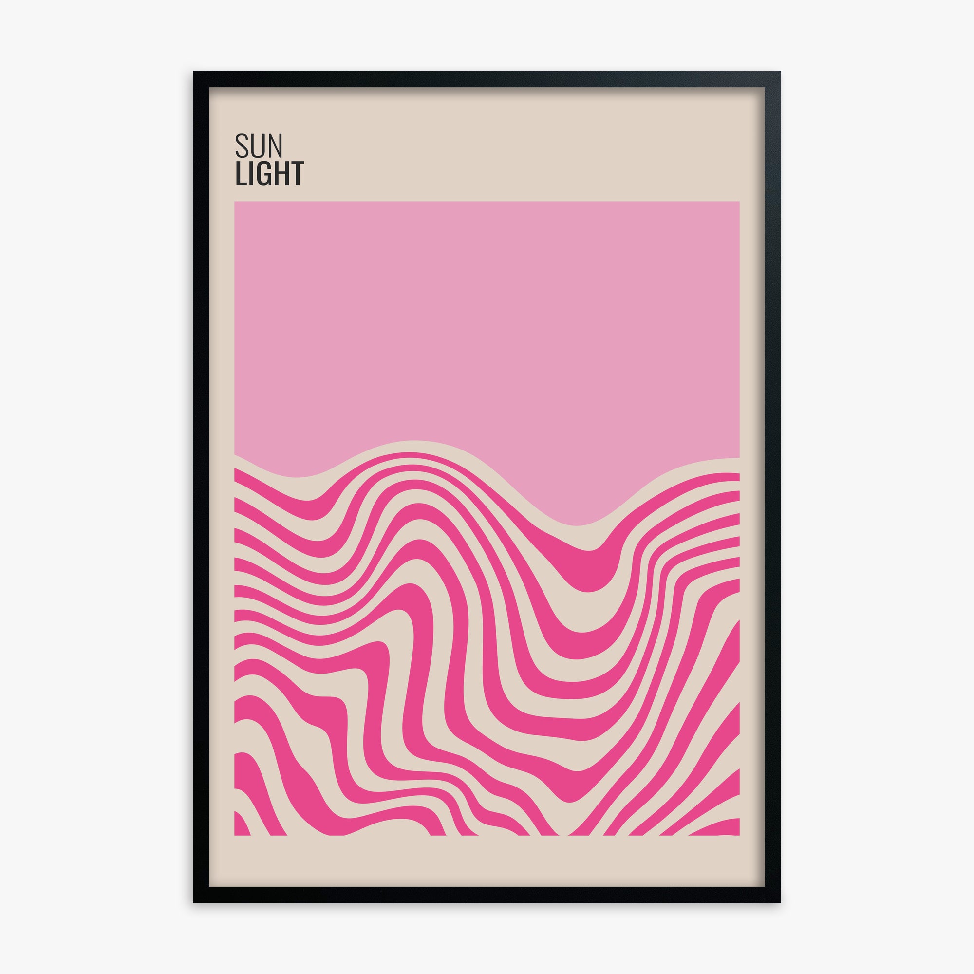 Soft Light, Black Framed Poster With Black Frame