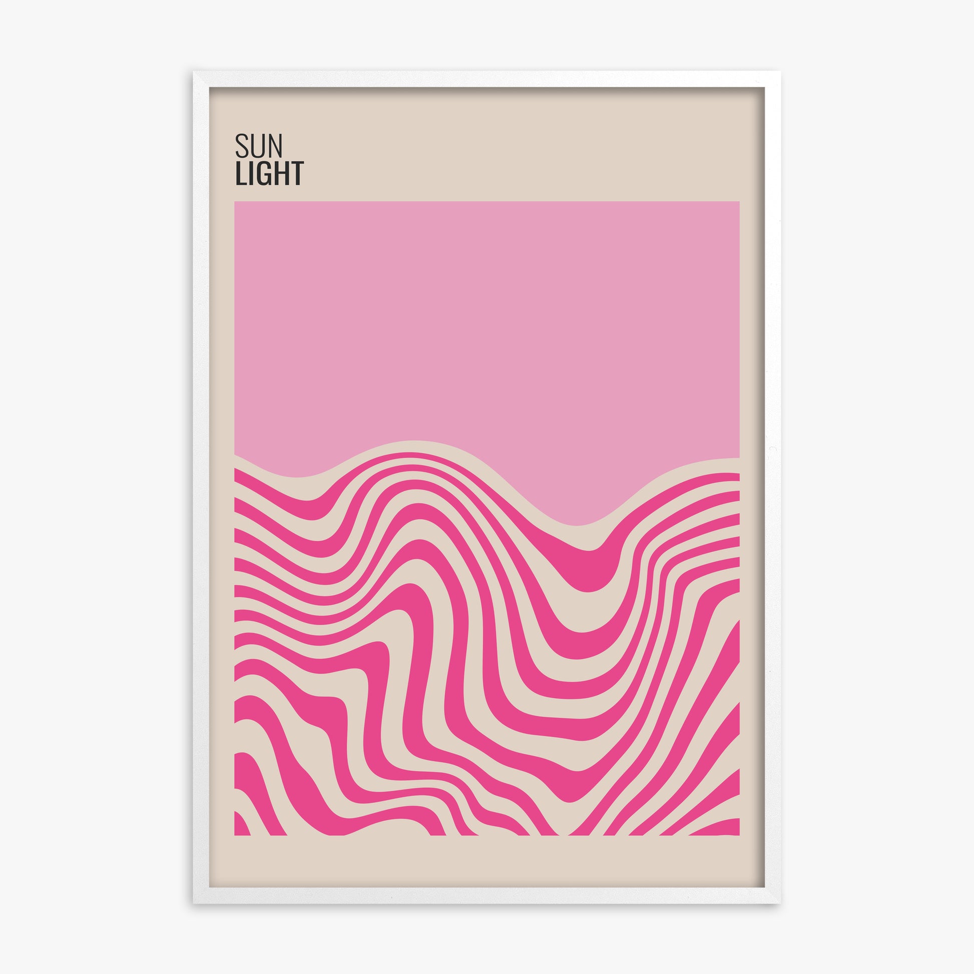 Soft Light, White Framed Poster With White Frame
