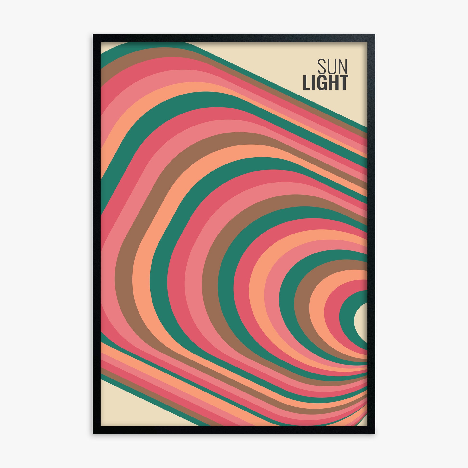 Rays, Black Framed Poster With Black Frame