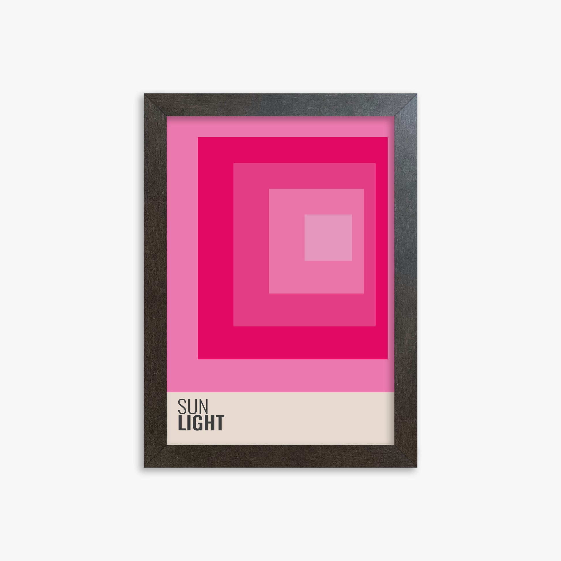Blocks, 21x30cm Framed Poster With Espresso Frame