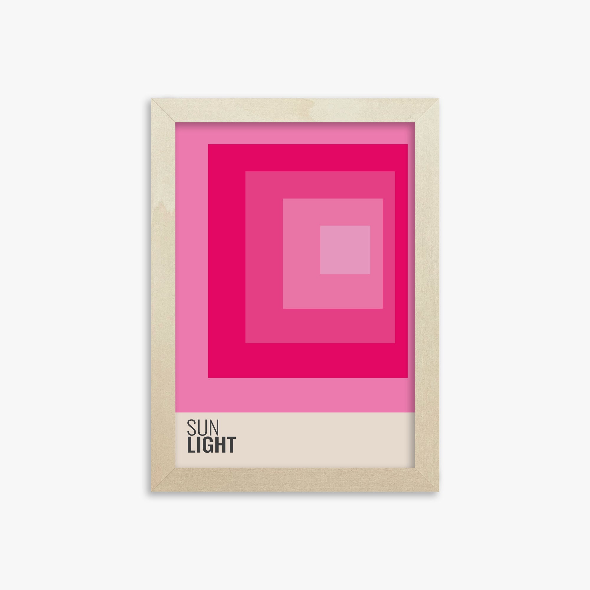 Blocks, 21x30cm Framed Poster With Lime Wood Frame