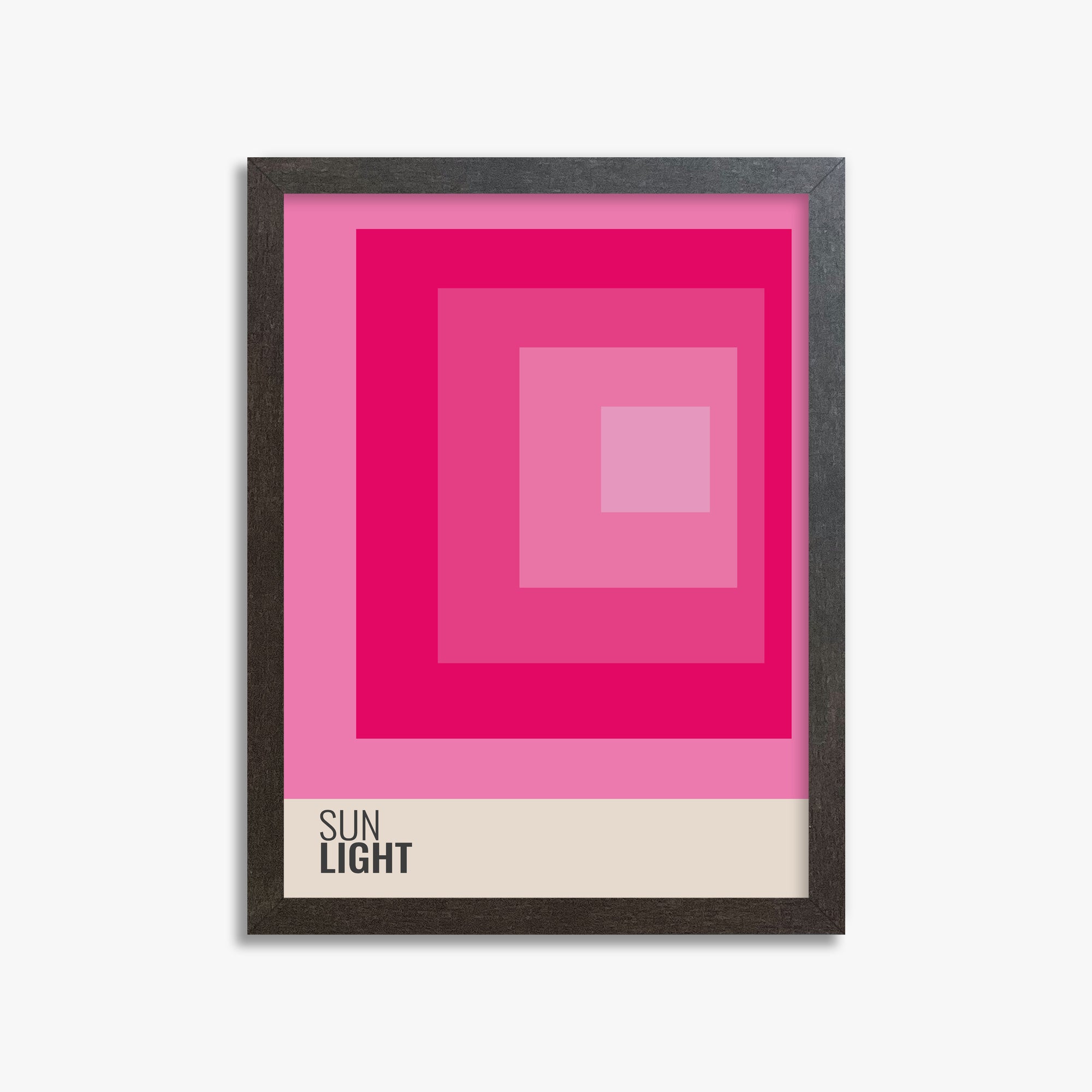 Blocks, 30x40cm Framed Poster With Espresso Frame