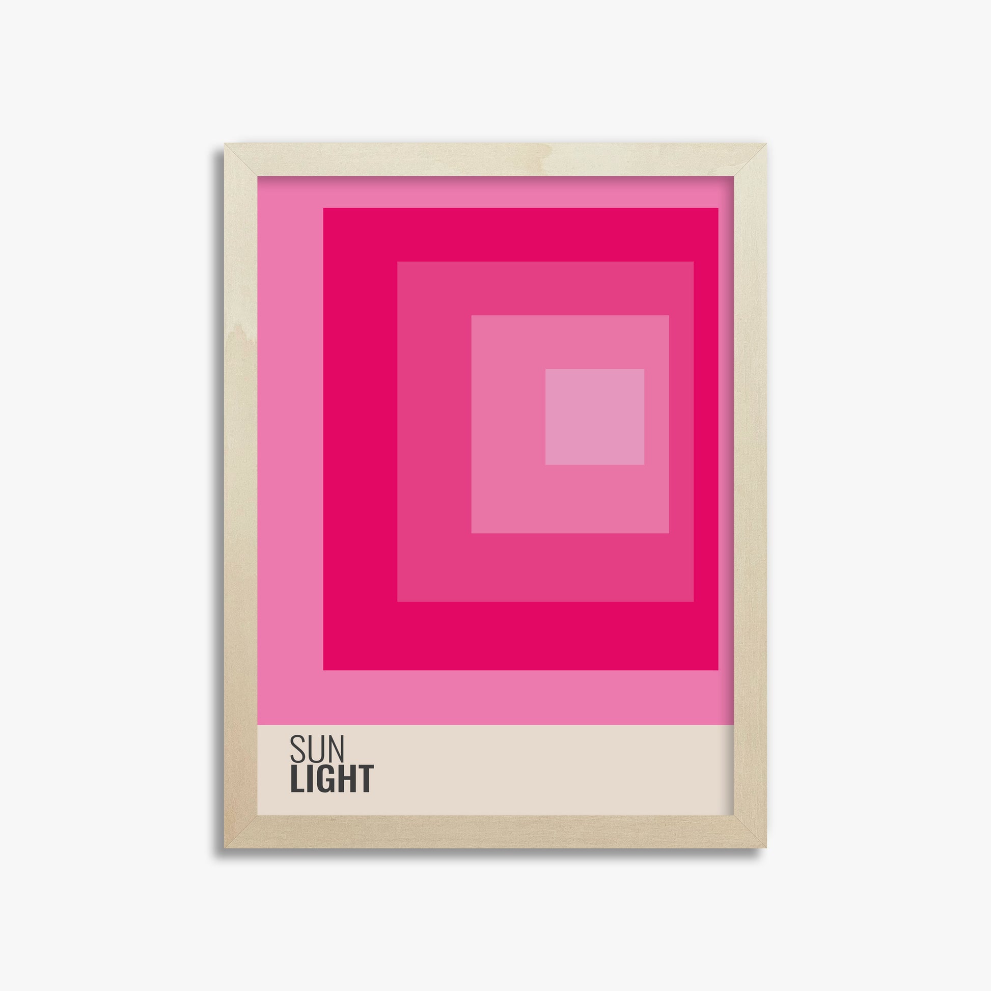 Blocks, 30x40cm Framed Poster With Lime Wood Frame