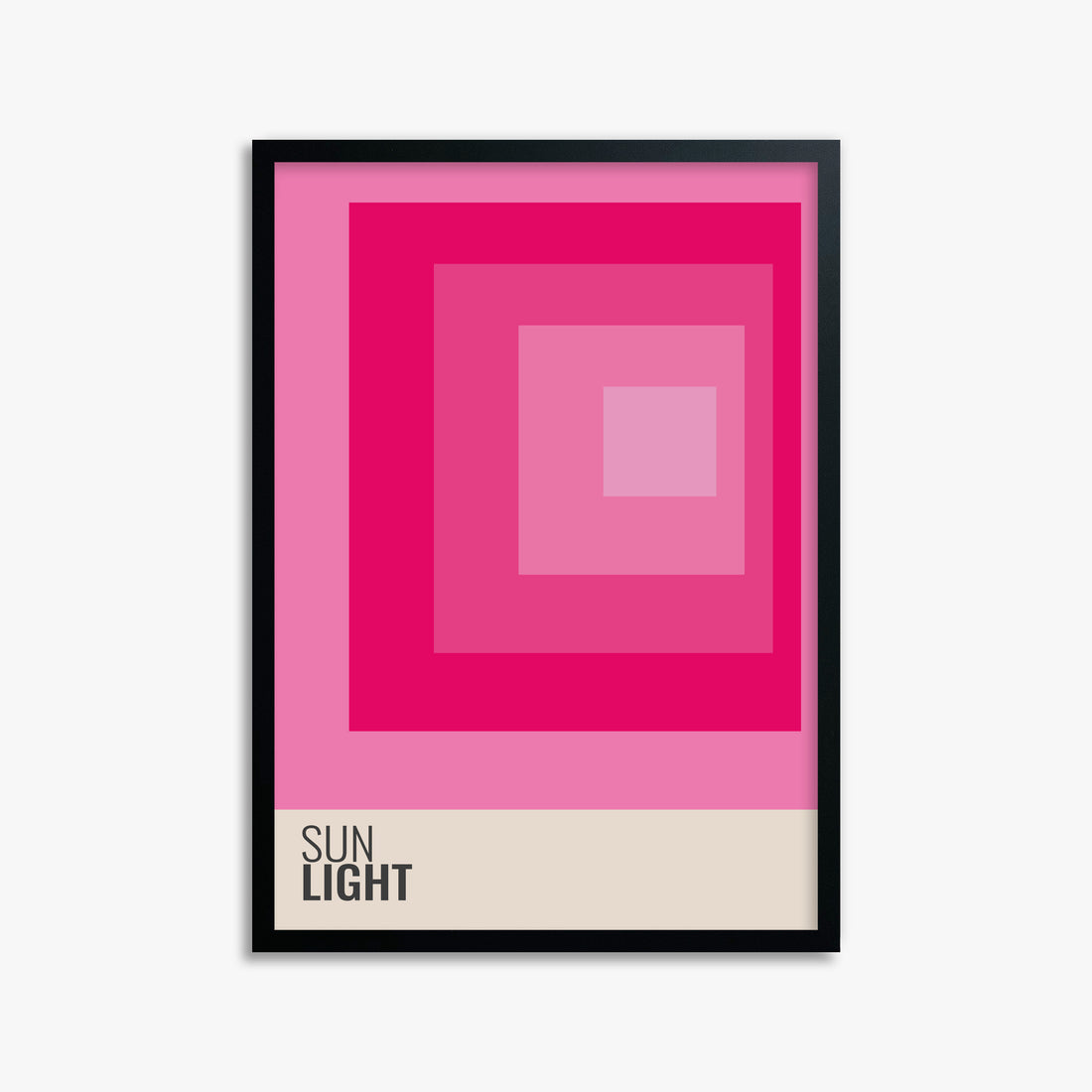 Blocks, 50x70cm Framed Poster With Black Frame