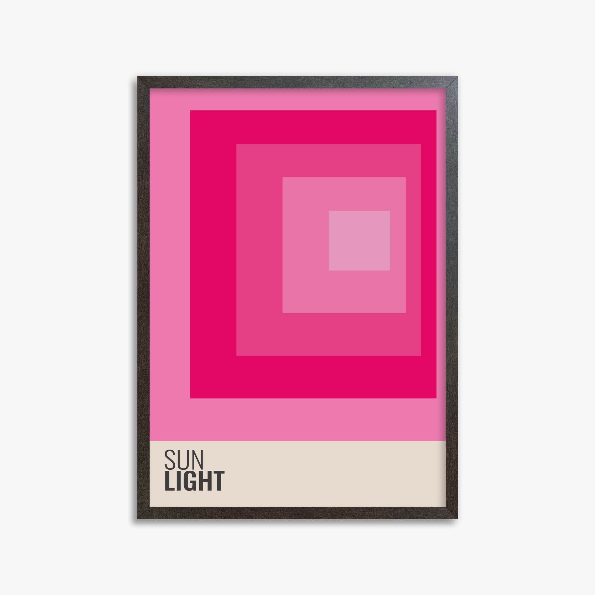 Blocks, 50x70cm Framed Poster With Espresso Frame