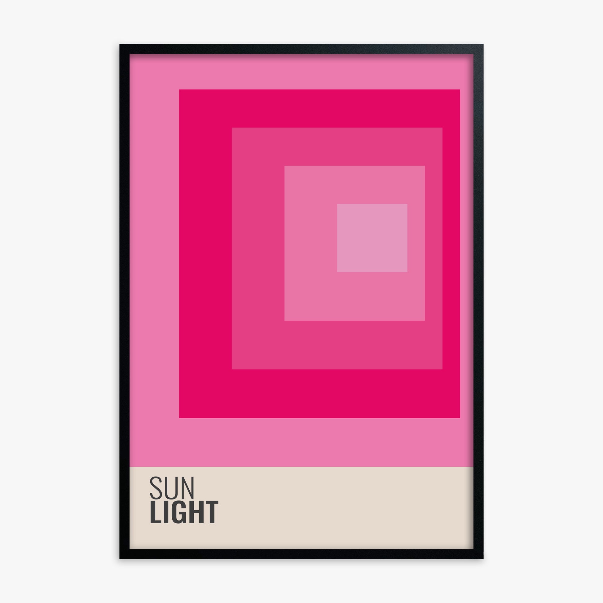 Blocks, Black Framed Poster With Black Frame