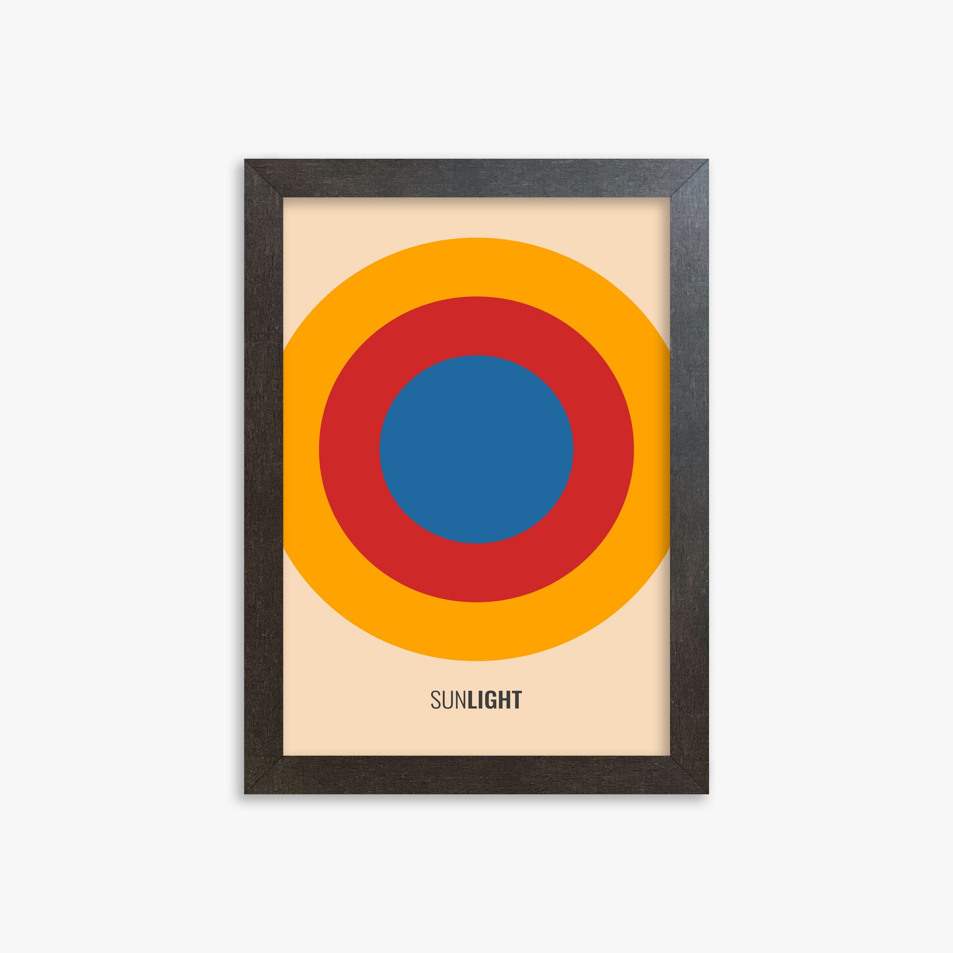 Summer Sun, 21x30cm Framed Poster With Espresso Frame