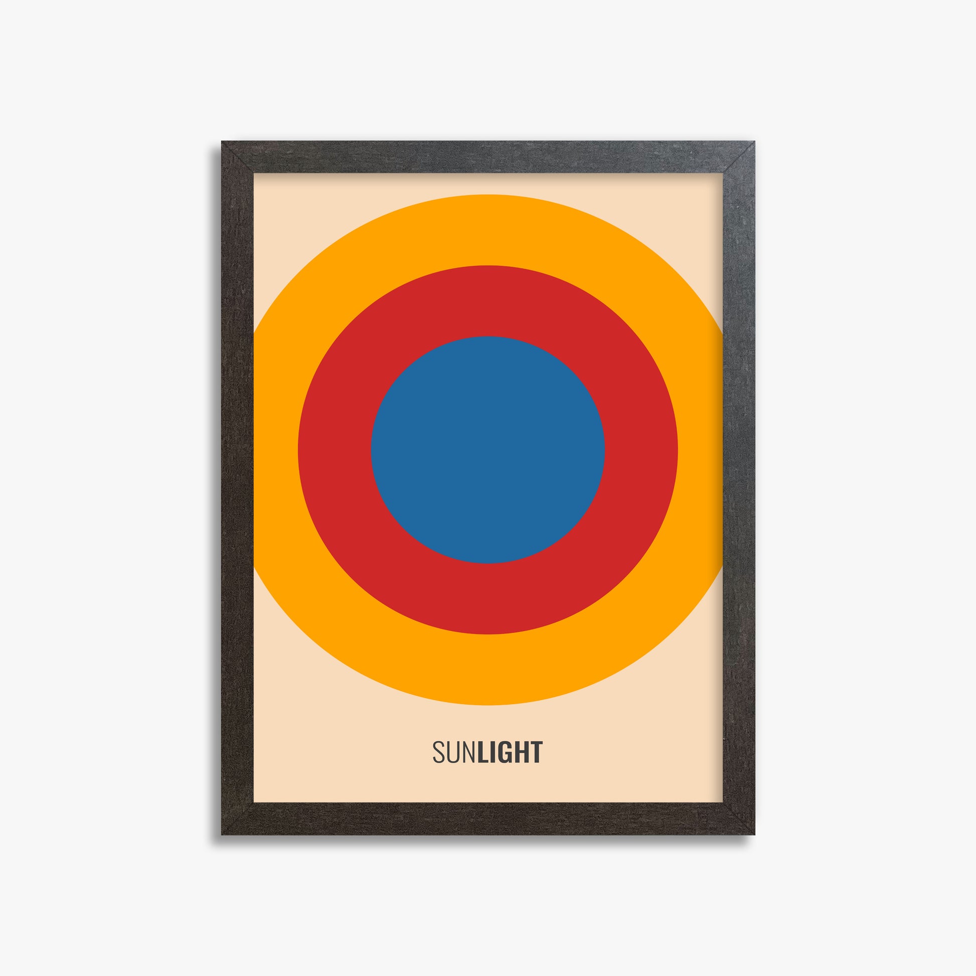 Summer Sun, 30x40cm Framed Poster With Espresso Frame