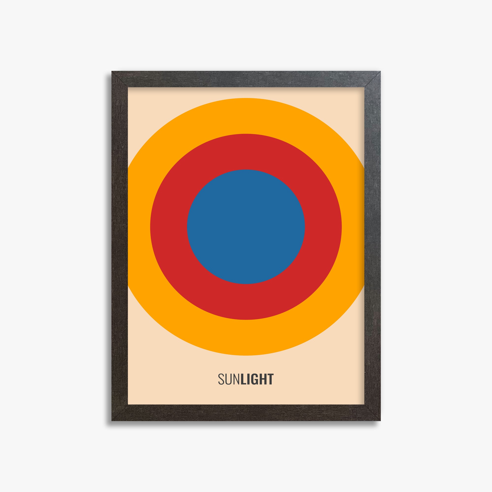 Summer Sun, 30x40cm Framed Poster With Espresso Frame