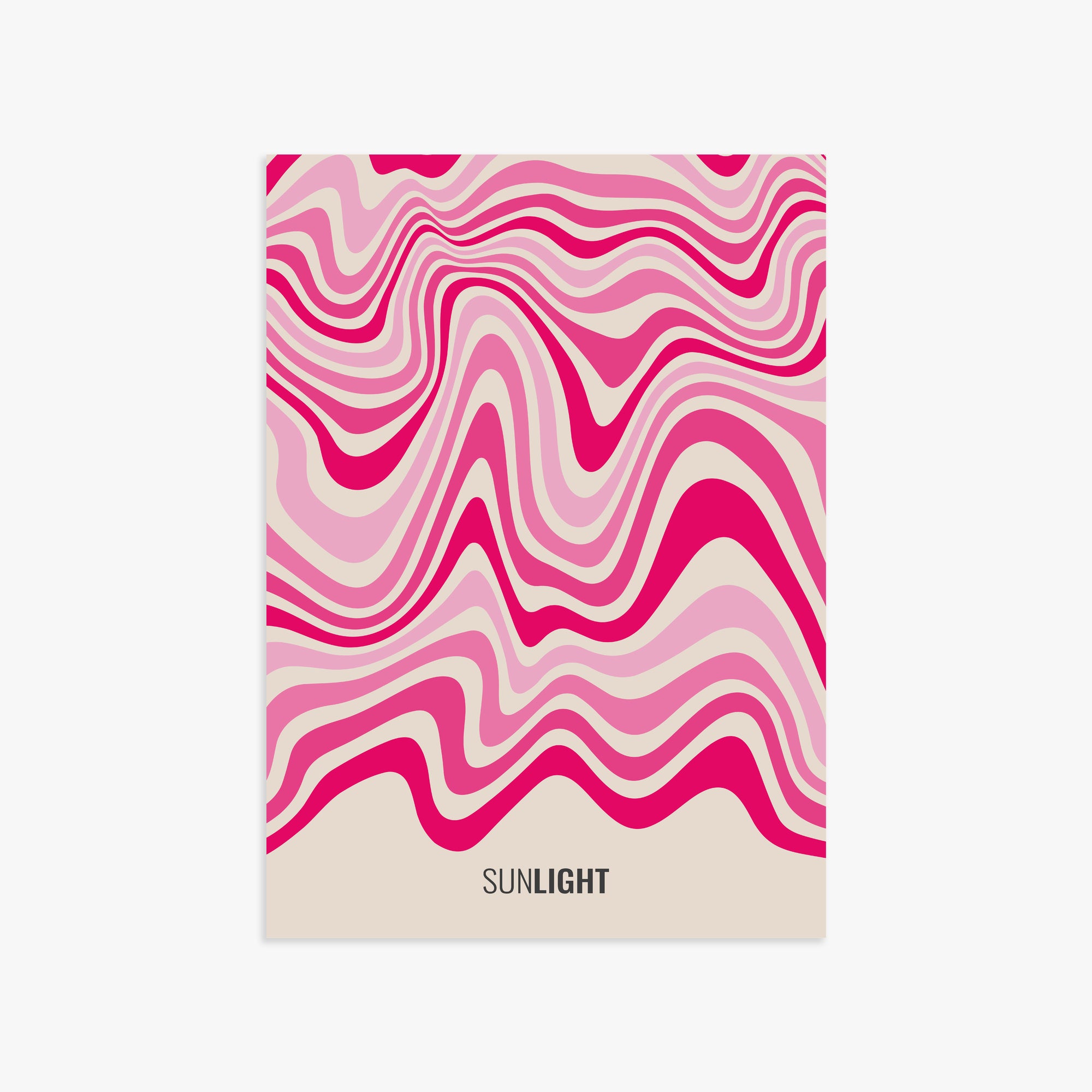 Waves of Light, 50x70cm Poster Unframed