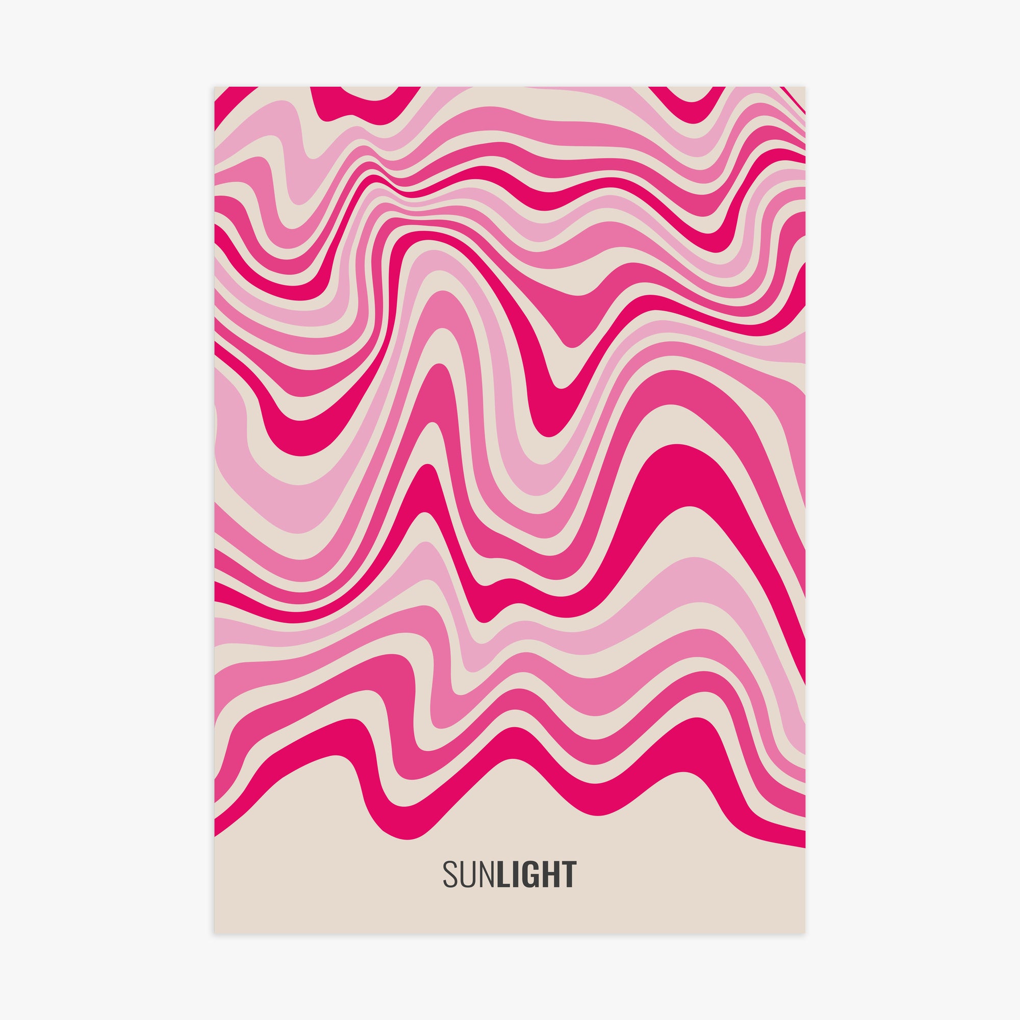 Waves of Light, 70x100cm Poster Unframed