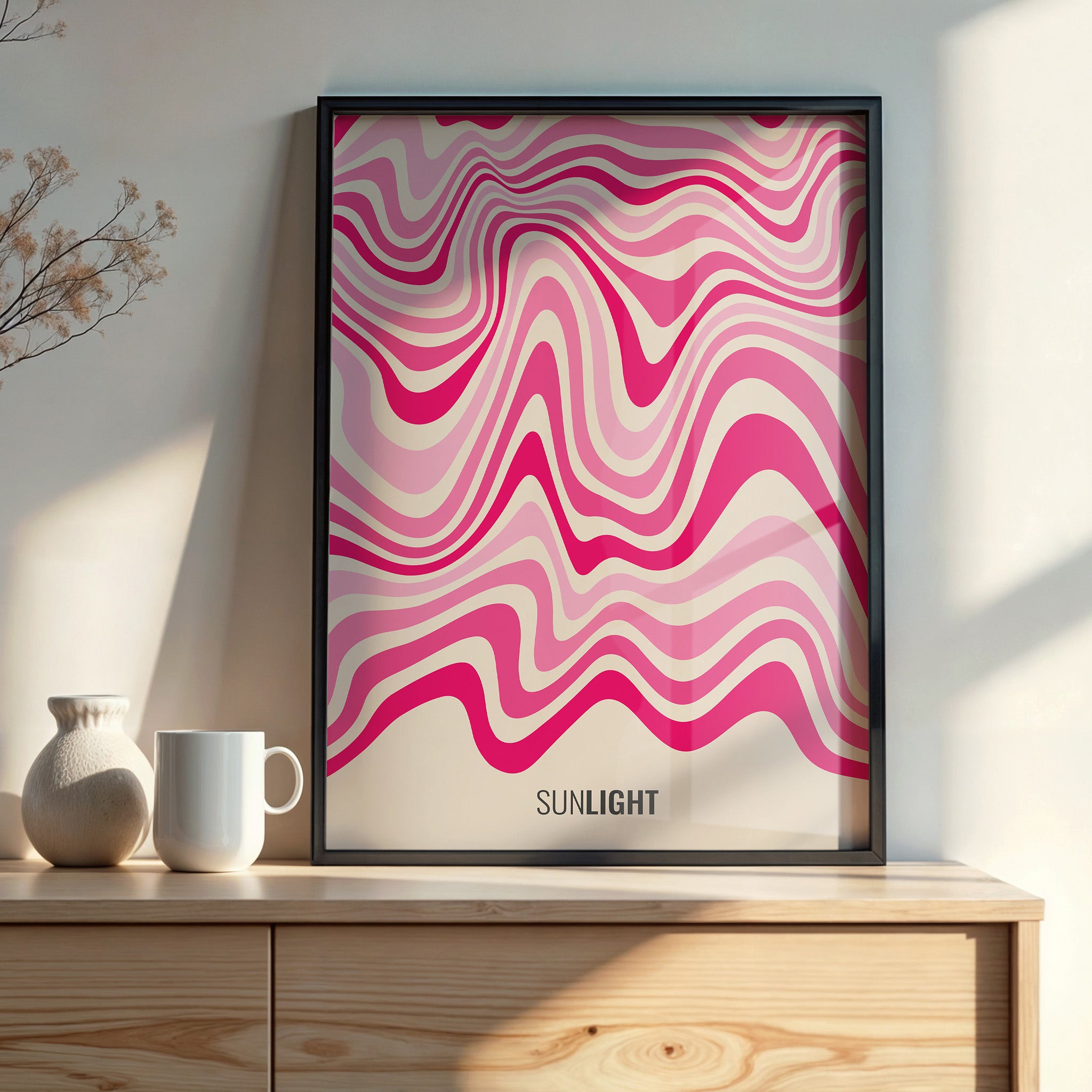 Design Concept No. 22 for Waves of Light Modern Poster Art