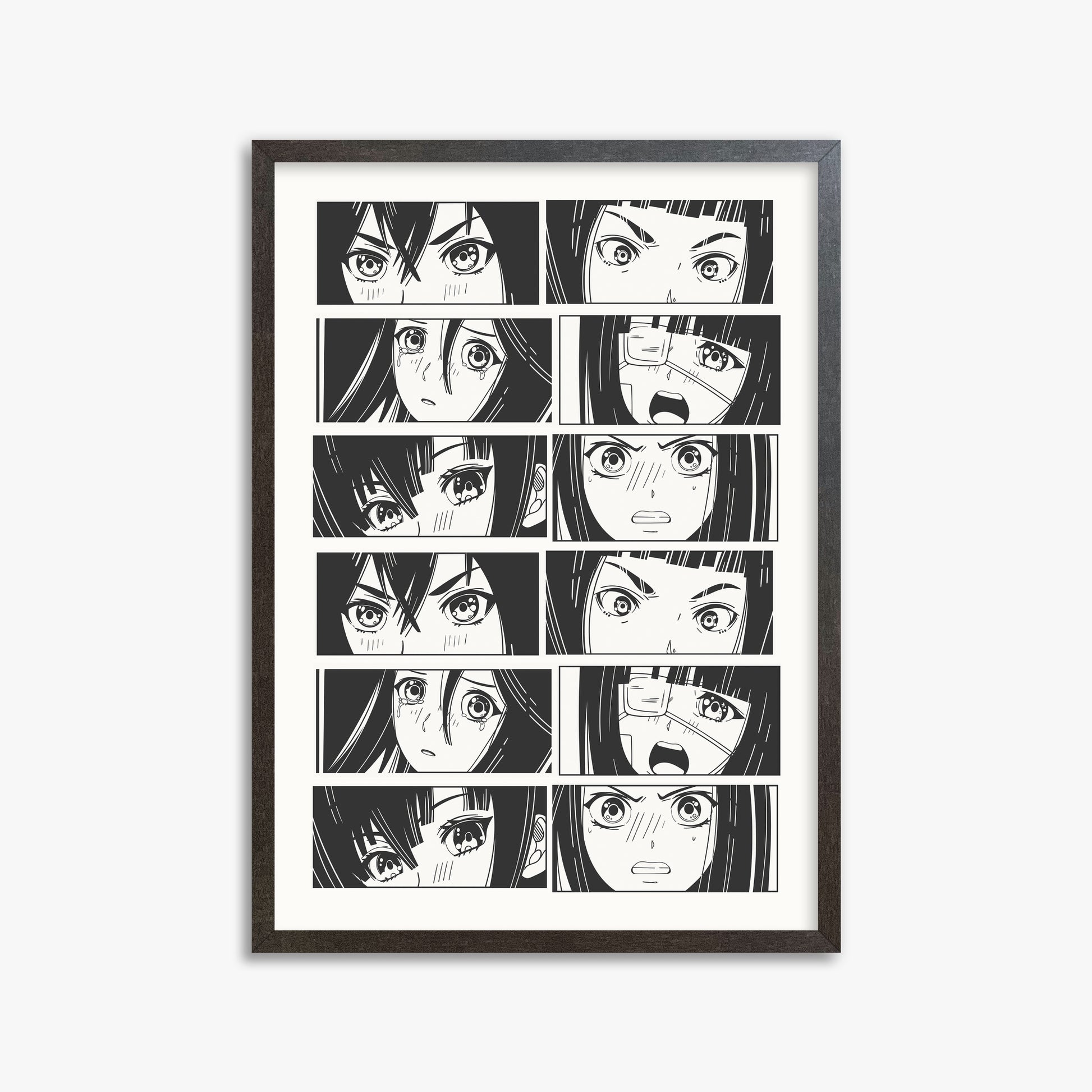 Six Moods, 50x70cm Framed Poster With Espresso Frame