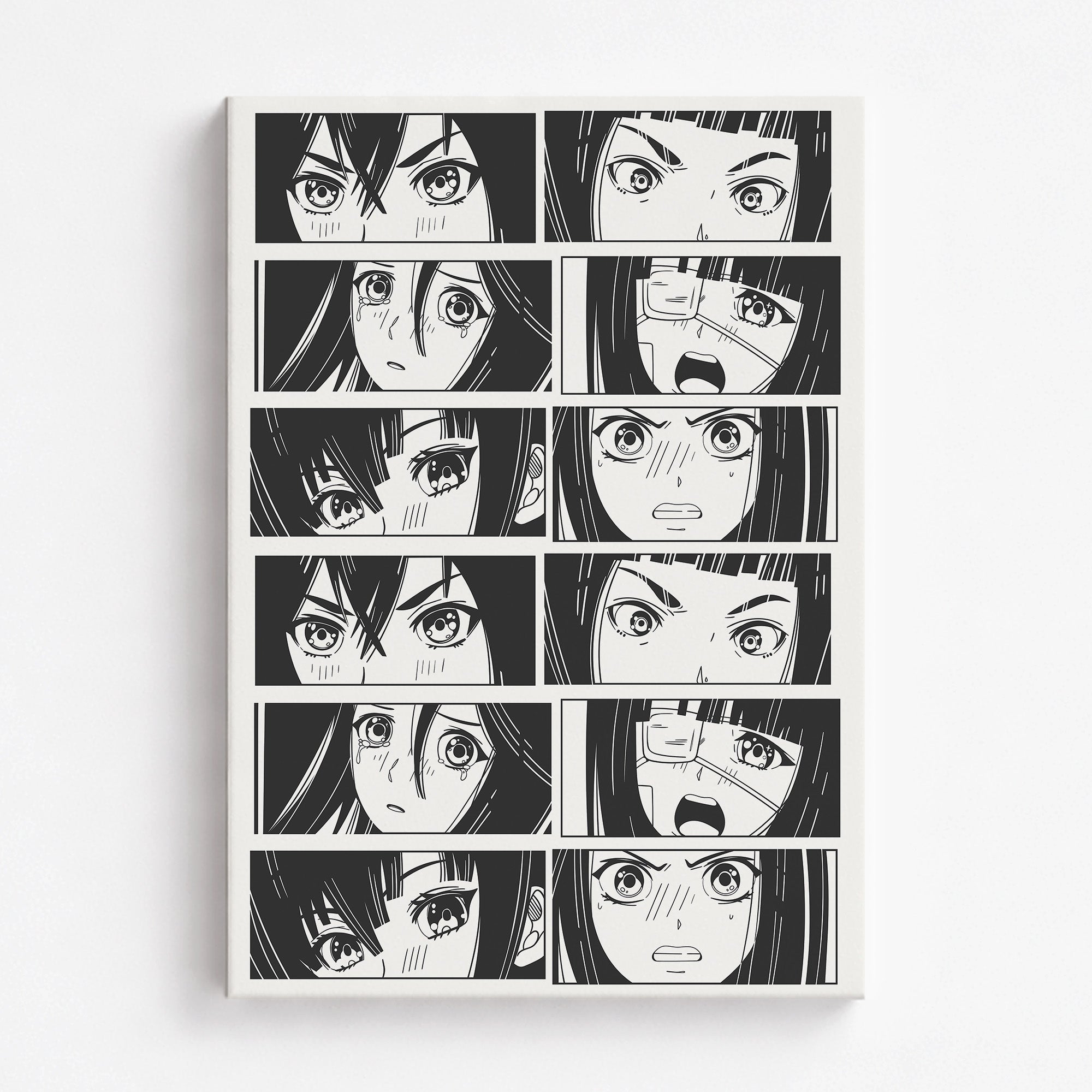 Six Moods, 70x100cm Satin Canvas Poster