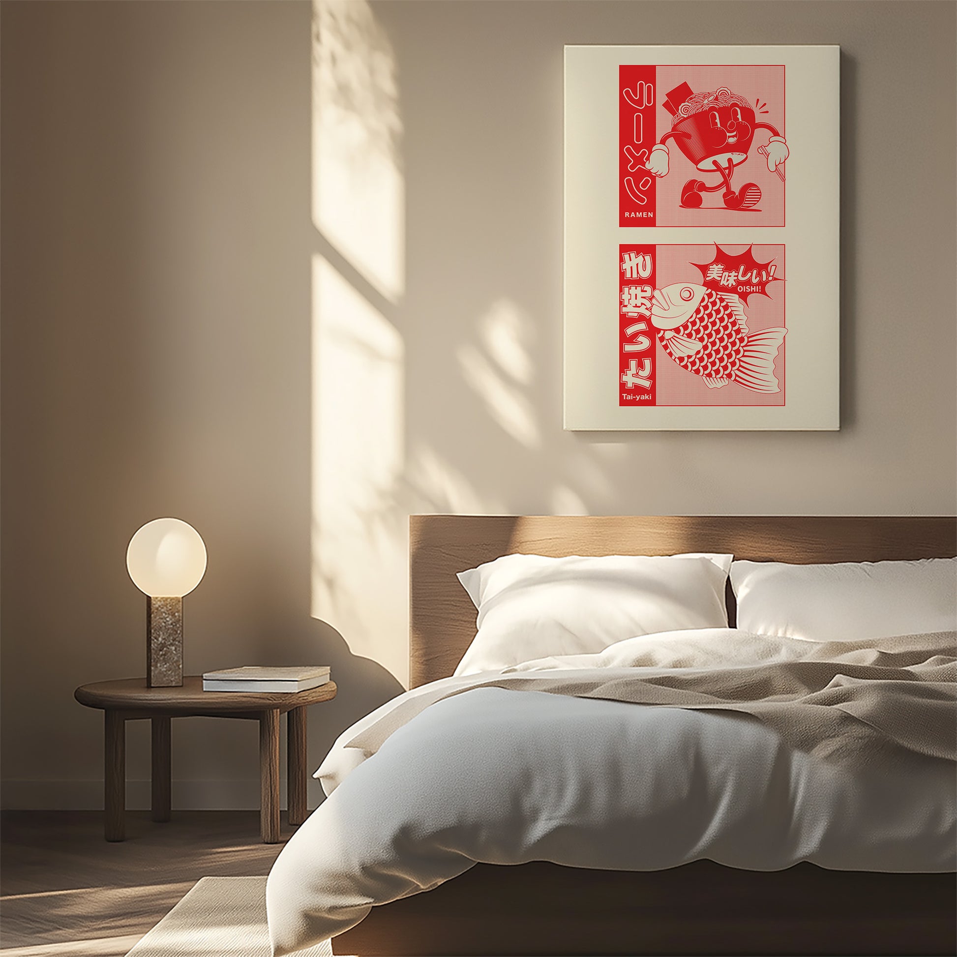Design Concept No. 55 for Taiyaki & Ramen Modern Poster Art