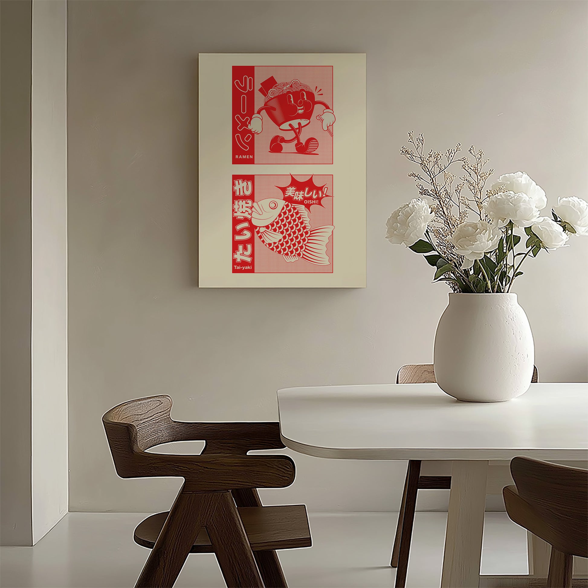 Design Concept No. 58 for Taiyaki & Ramen Modern Poster Art